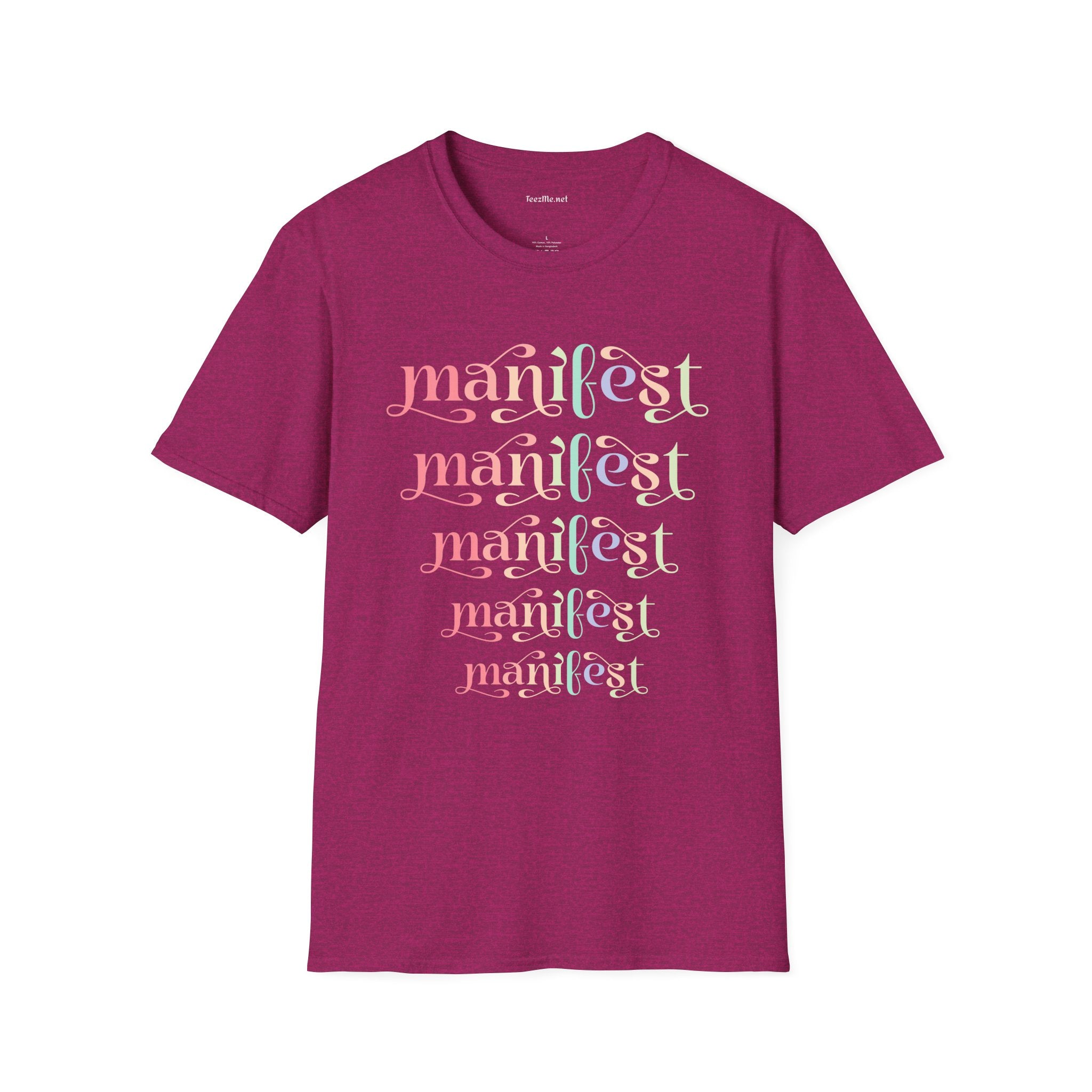 Manifest Unisex Softstyle T-Shirt 100% Cotton Graphic