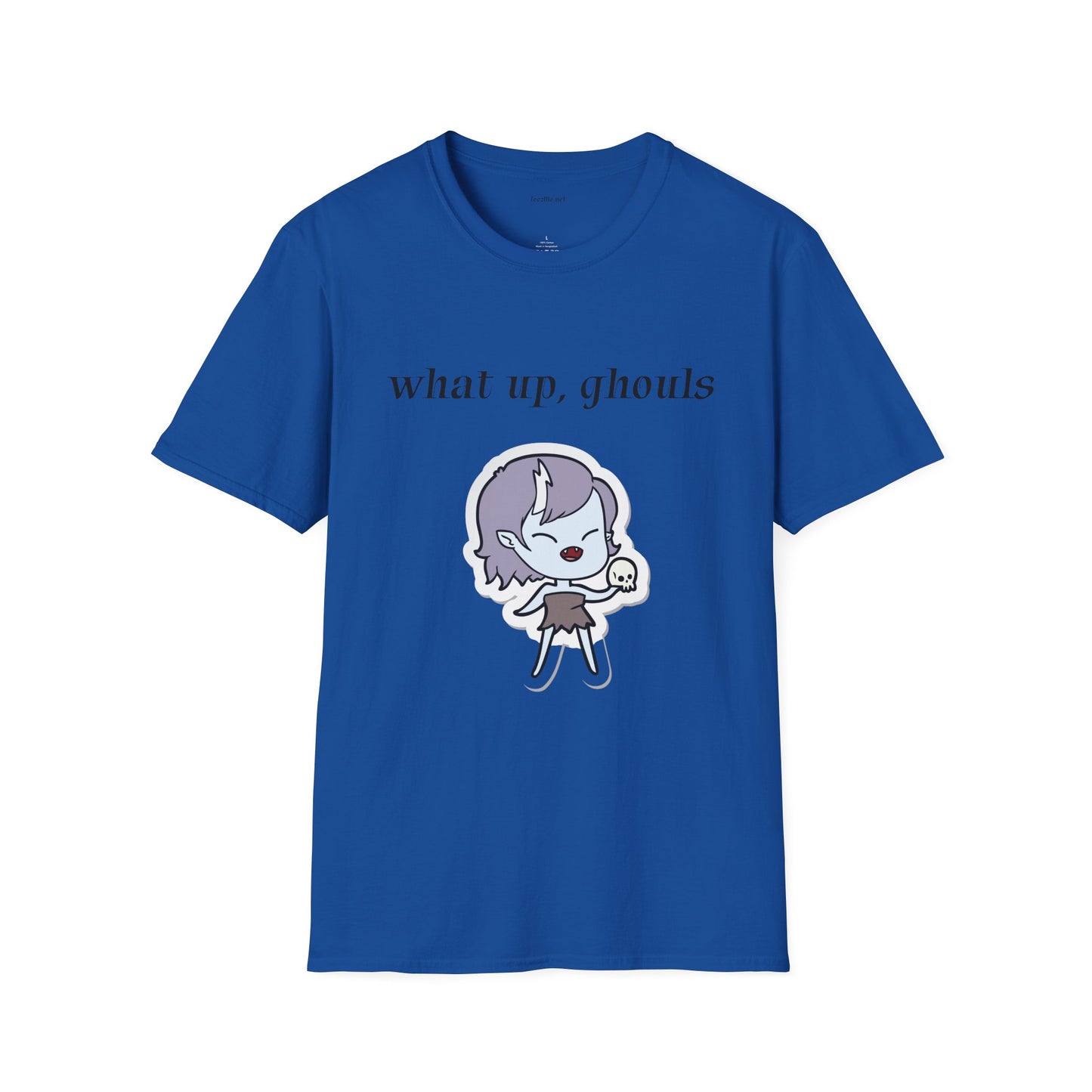 What up, ghouls - Unisex Softstyle T-Shirt 100% Cotton Graphic