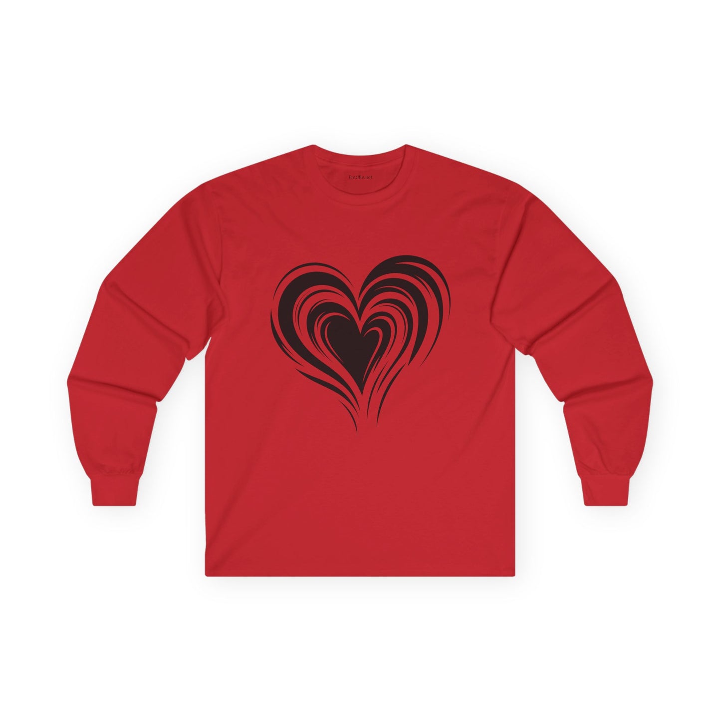 Heart (black01) Unisex Ultra Cotton Long Sleeve Tee