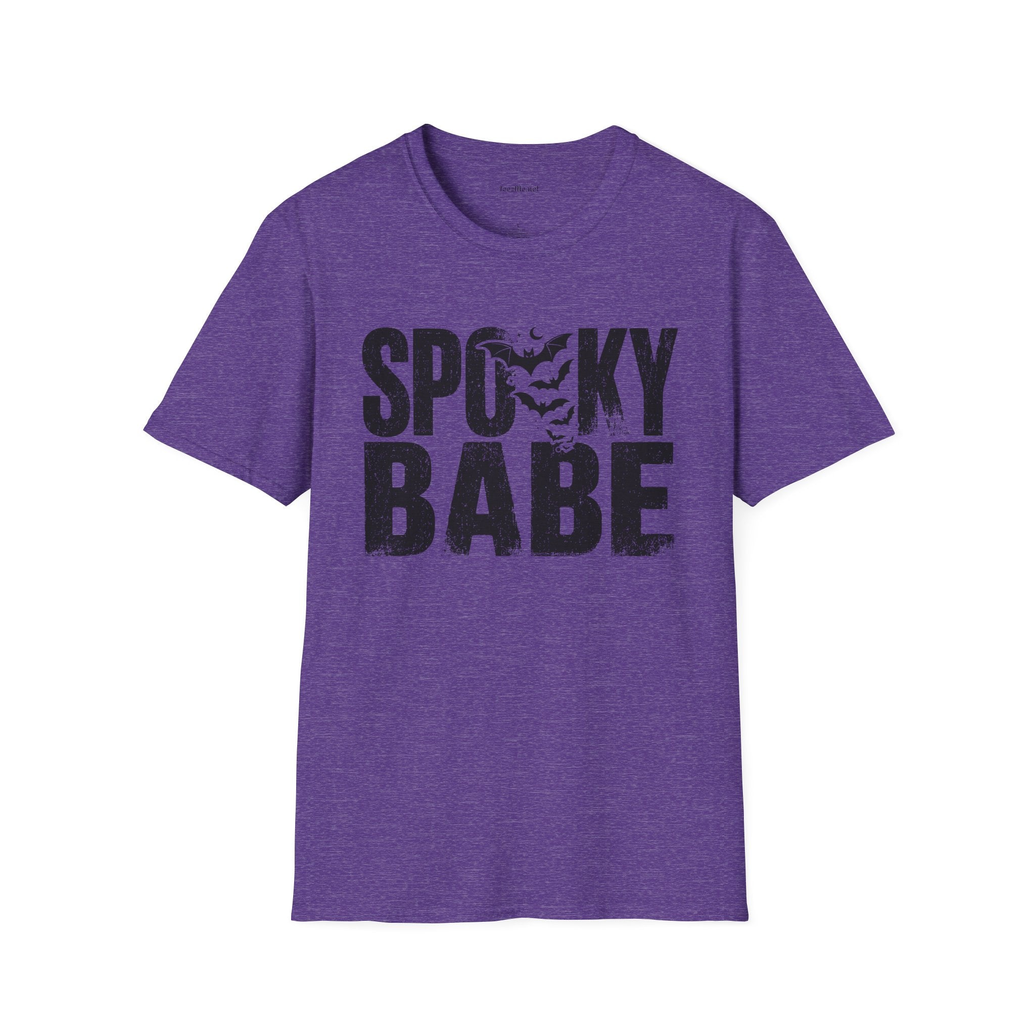 Spooky Babe Halloween T-Shirt — Orange Graphic Tee with Bats