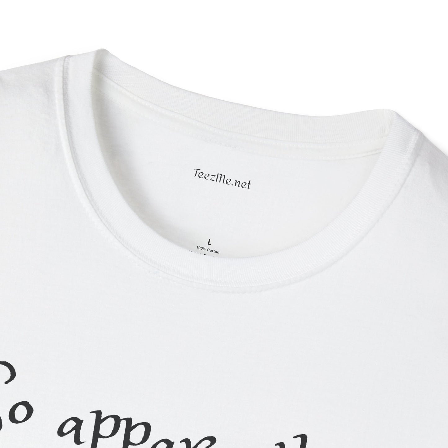 So apparently -  Softstyle T-Shirt 100% Cotton Graphic