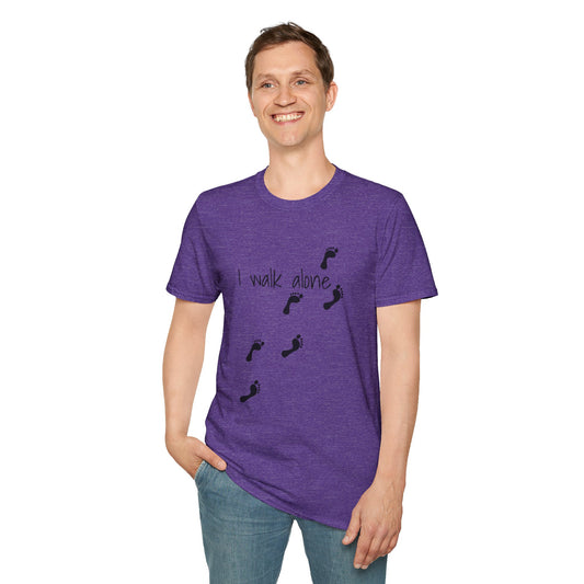 I walk alone - Unisex Softstyle T-Shirt 100% Cotton Graphic