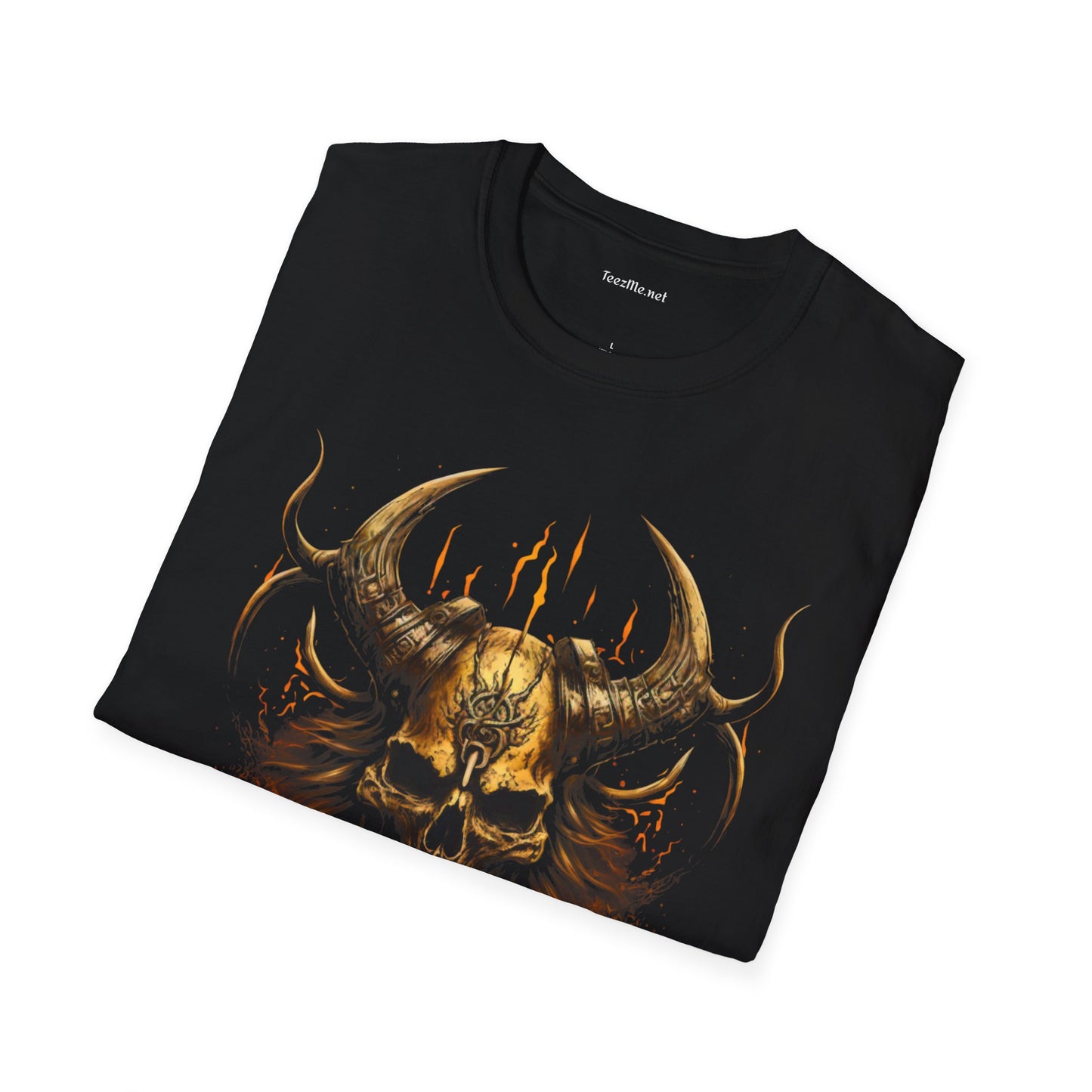 Viking Skull Unisex SoftStyle 100% Cotton Graphic
