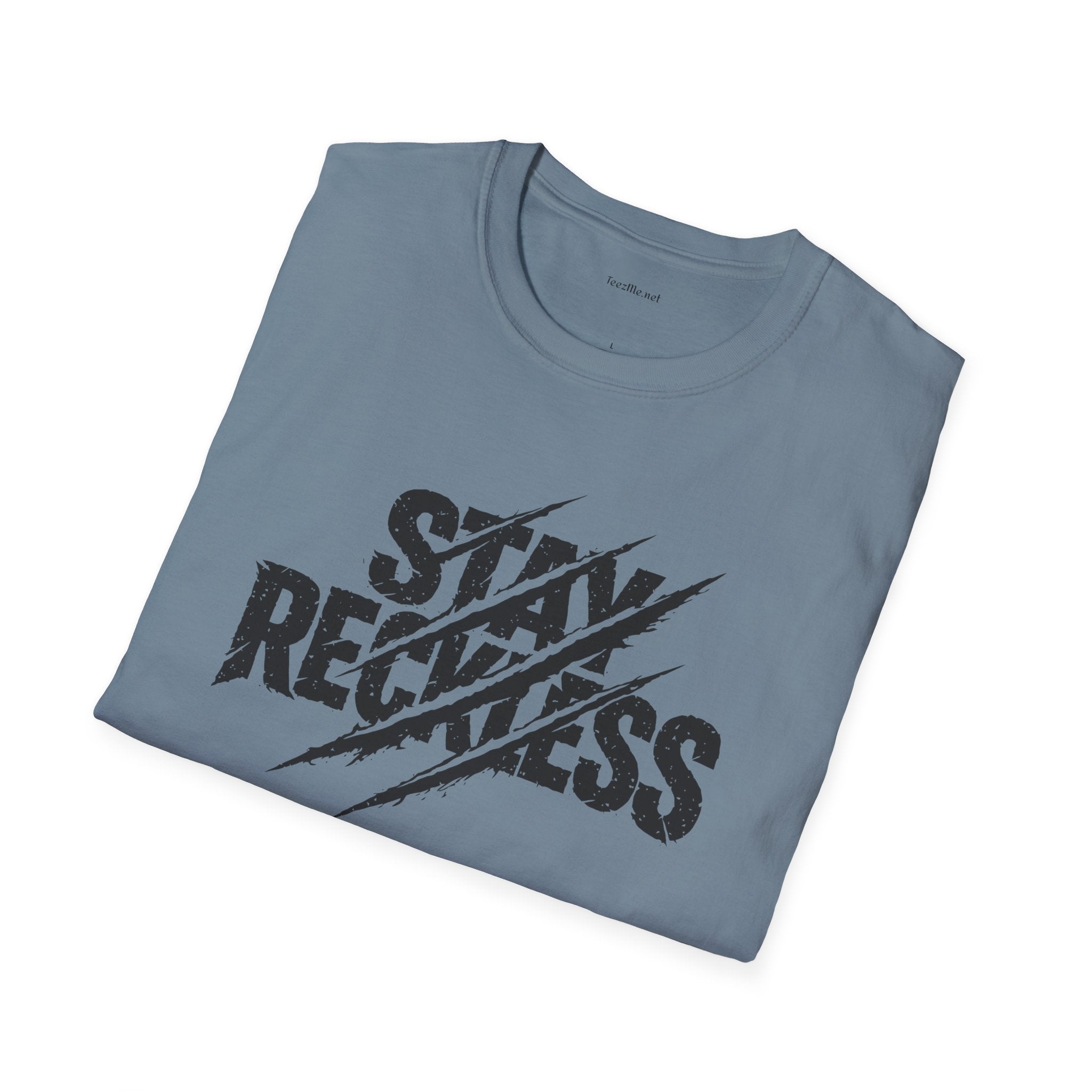 Stay Reckless T-Shirt — Distressed Claw-Mark Graphic Tee