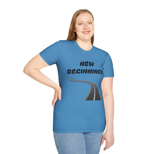 New Beginnings - Unisex Softstyle T-Shirt 100% Cotton Graphic