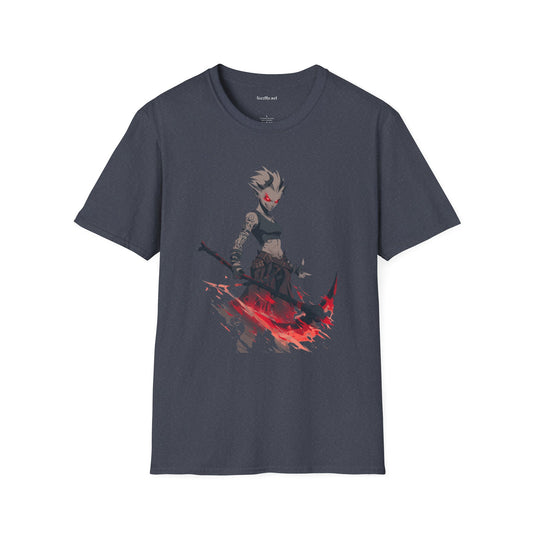 Anime Demon Girl Unisex Softstyle T-Shirt 100% Cotton Graphic