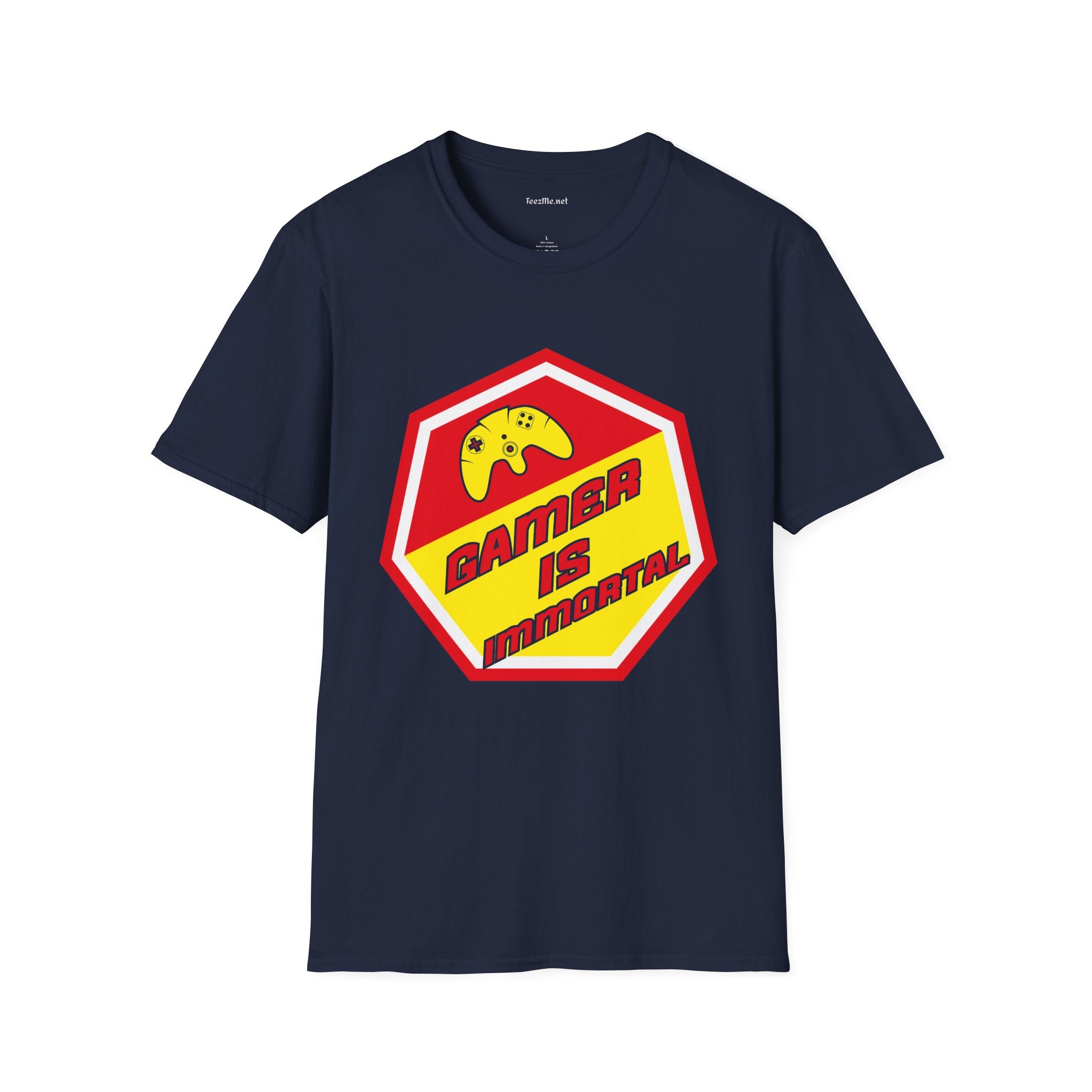 Gamer is Immortal Unisex Softstyle T-Shirt 100% Cotton Graphic