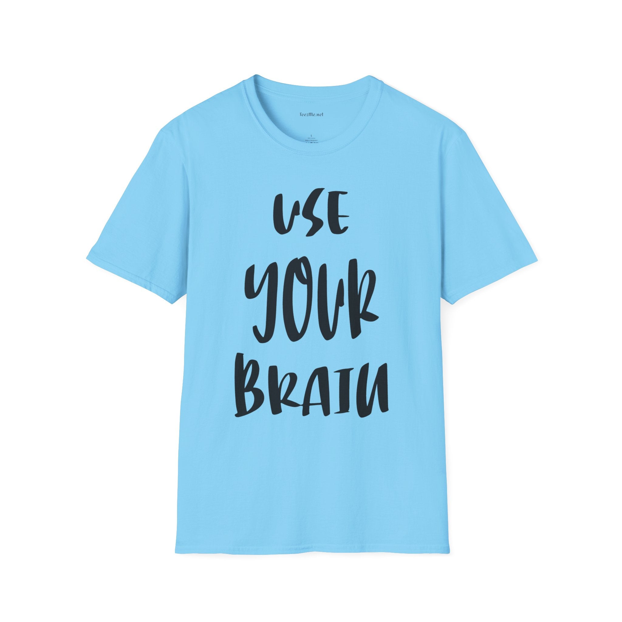 Use Your Brain Unisex Soft Style T-Shirt 100% Cotton Graphic