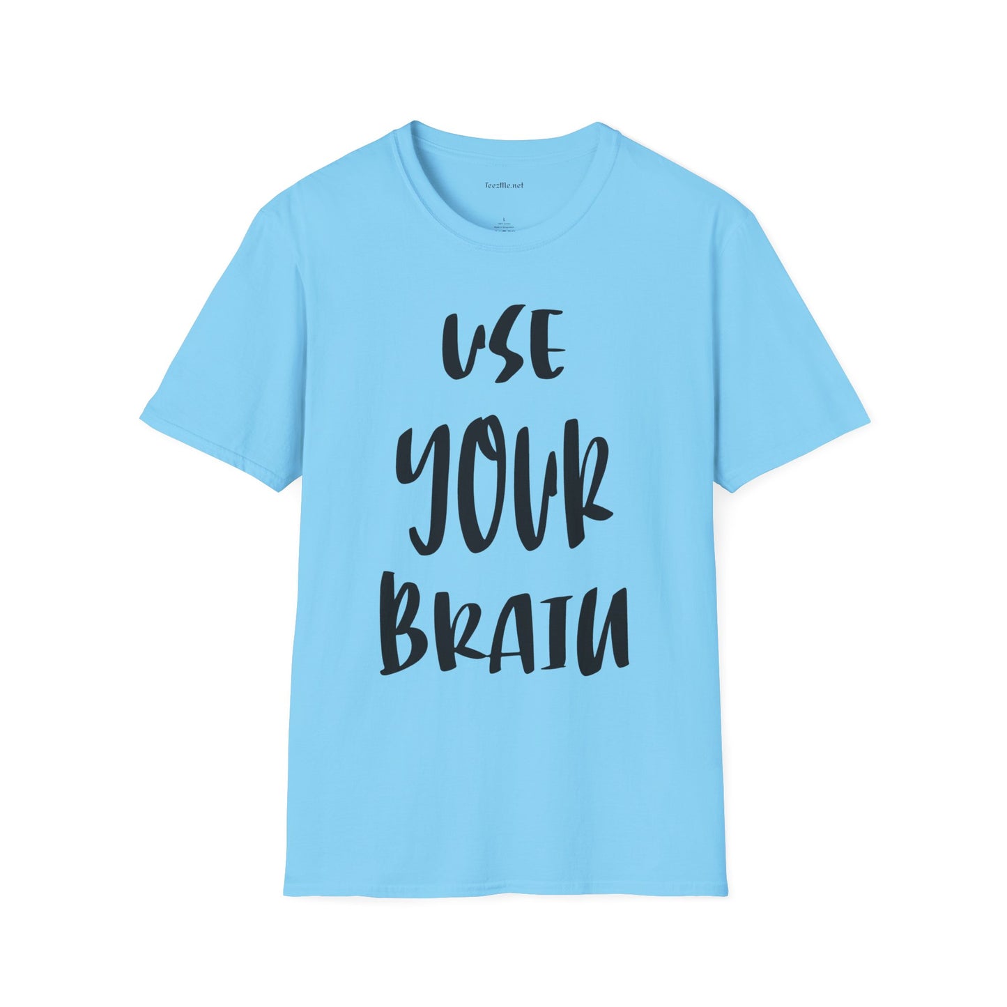 Use Your Brain Unisex Soft Style T-Shirt 100% Cotton Graphic