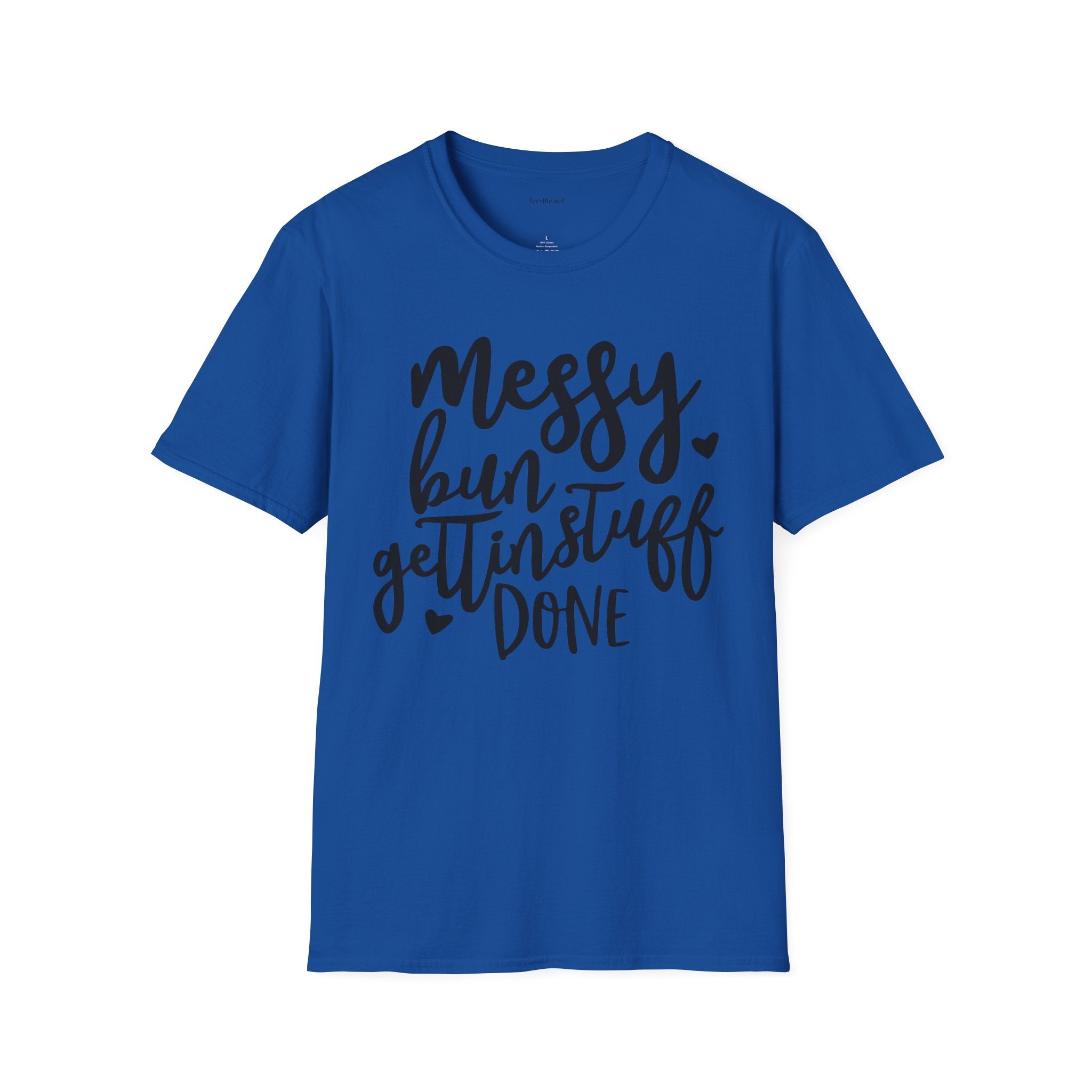Messy Bun  - Unisex Softstyle T-Shirt 100% Cotton Graphic