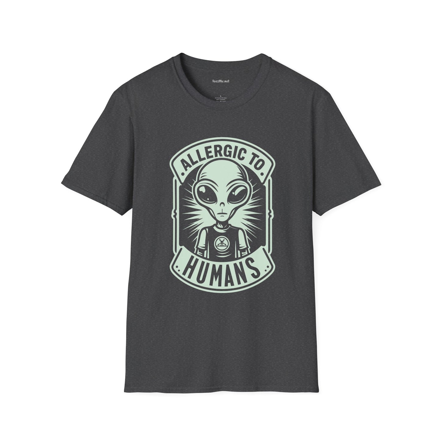 Allergic to Humans Unisex Softstyle T-Shirt 100% Cotton Graphic