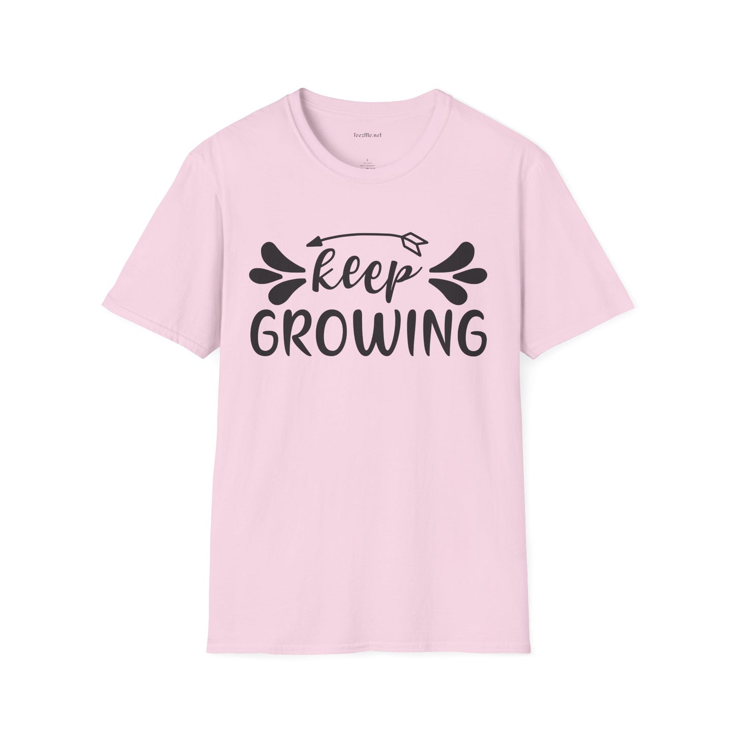 Keep Growing 03 Unisex Soft Style T-Shirt 100% Cotton Graphic