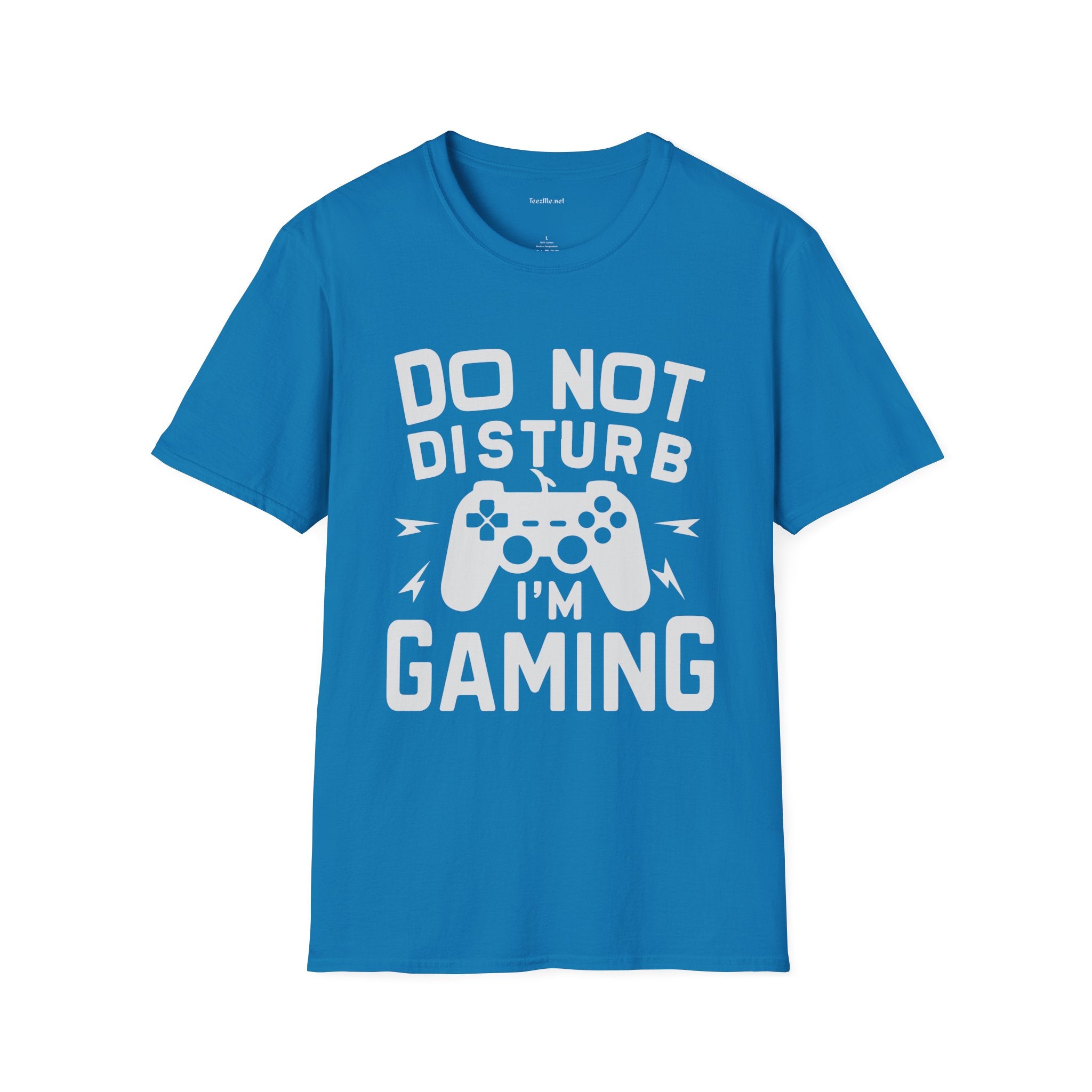 Do Not Disturb I'm Gaming Unisex Softstyle T-Shirt 100% Cotton Graphic