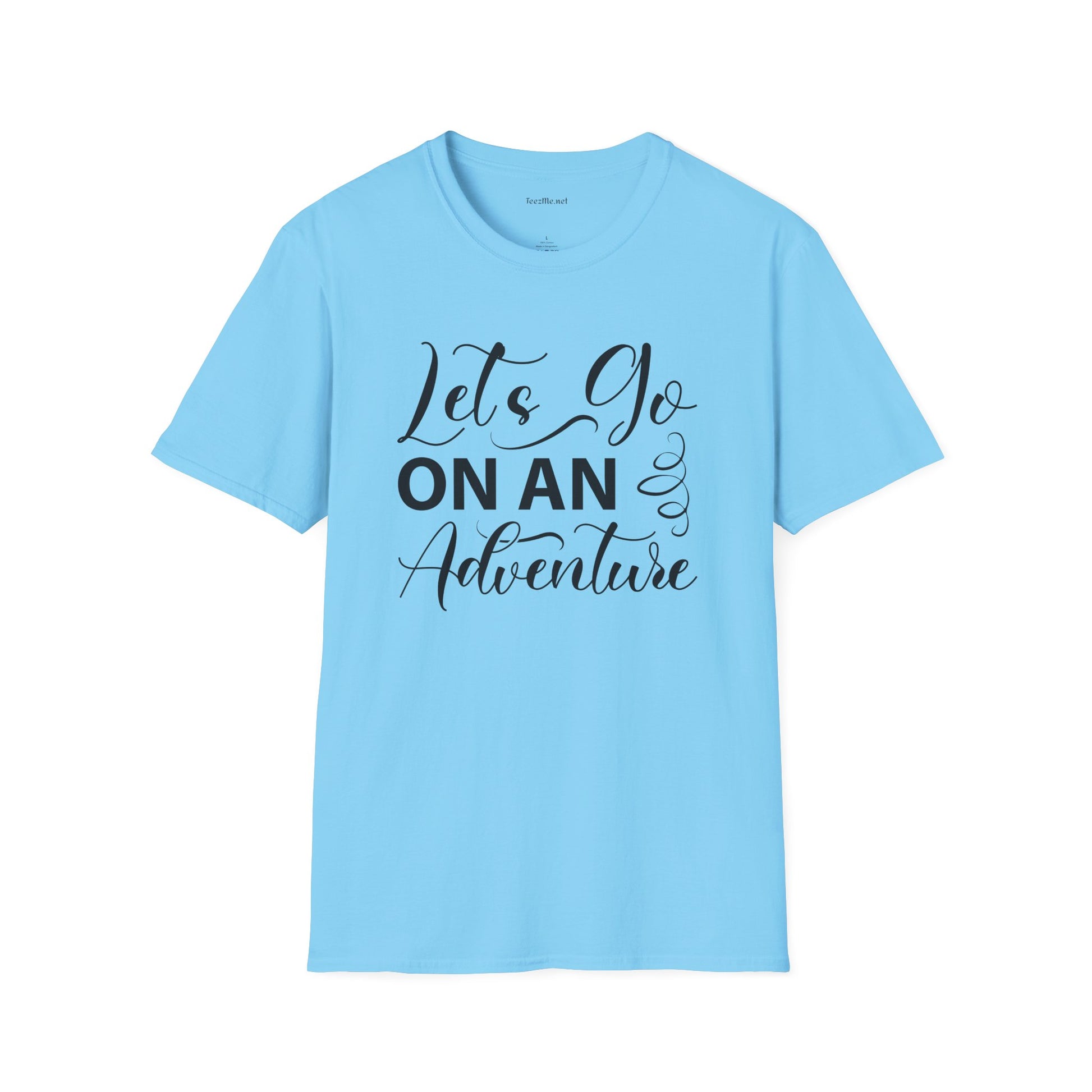 Let's Go On an Adventure Unisex Softstyle T-Shirt 100% Cotton Graphic