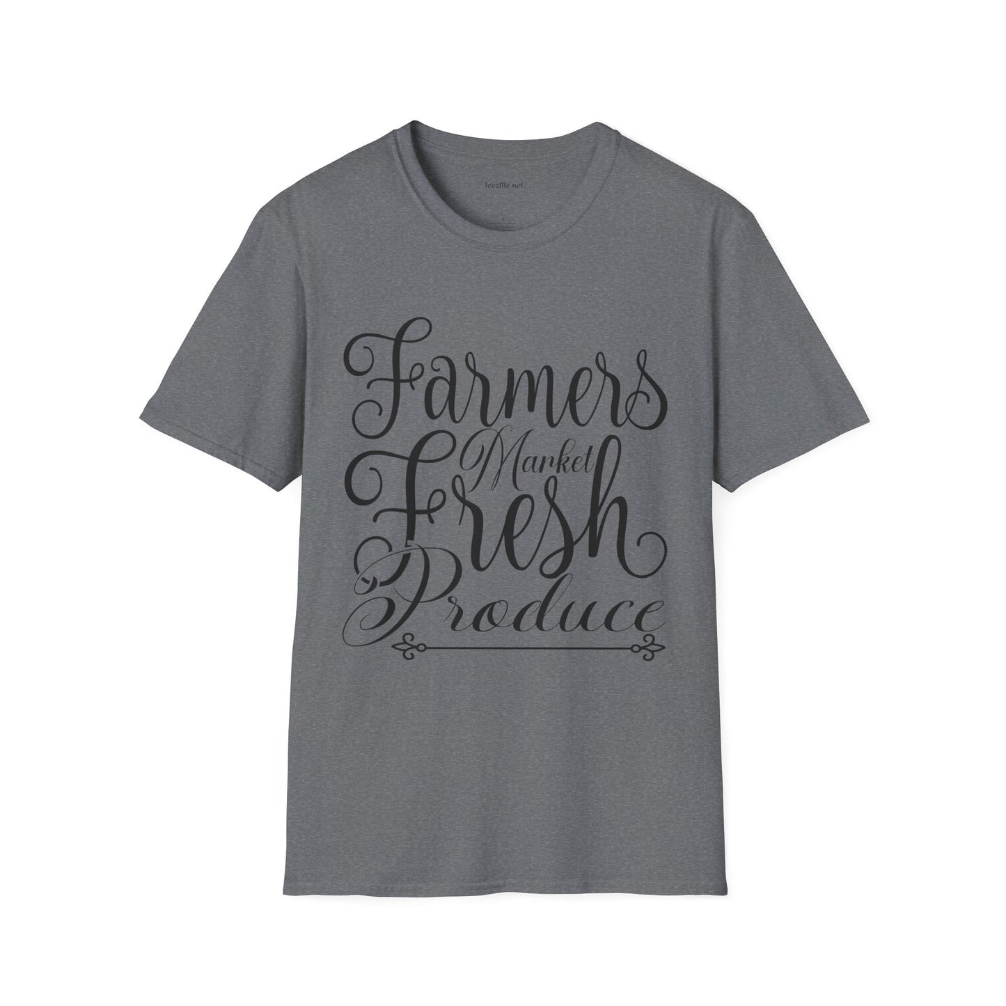Farmers Market Fresh Produce Unisex Soft Style T-Shirt 100% Cotton Graphic