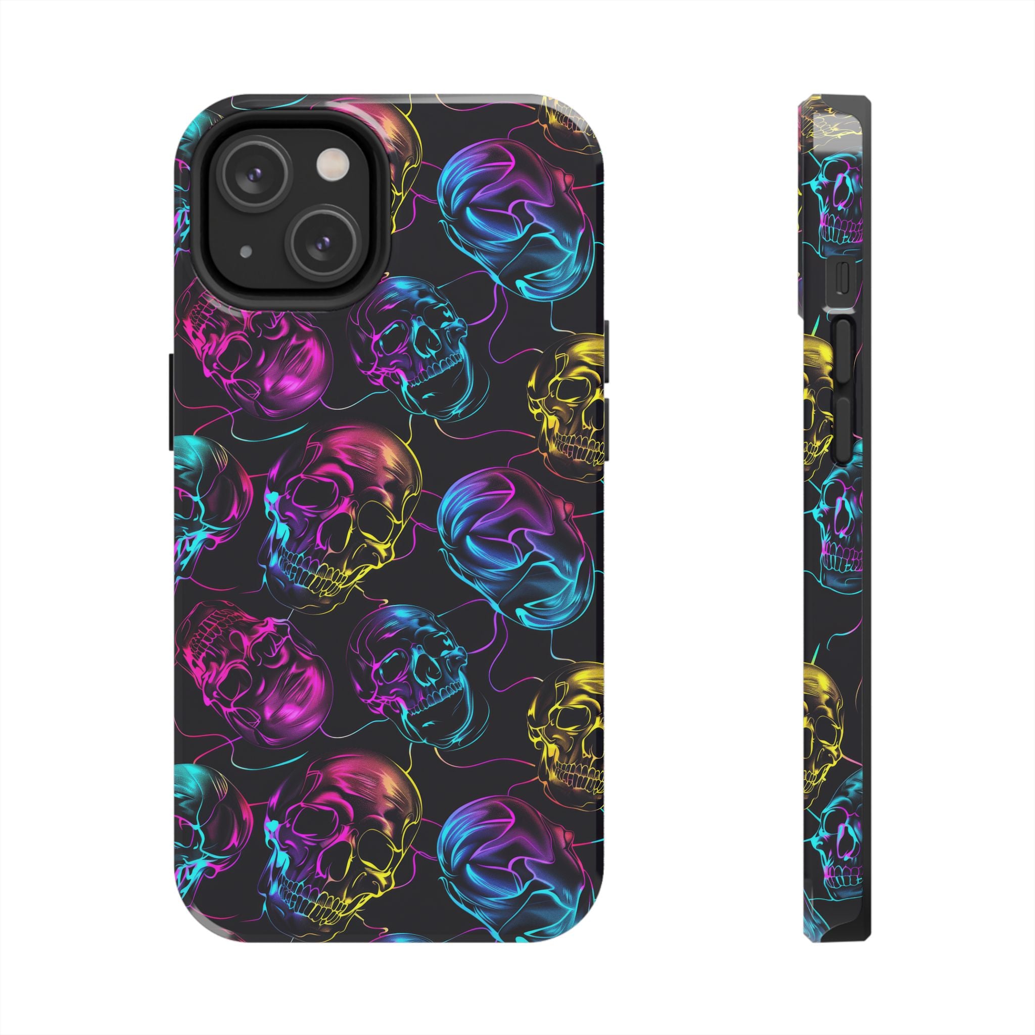 Neon Skull Cell Phone Case Tough Phone Cases