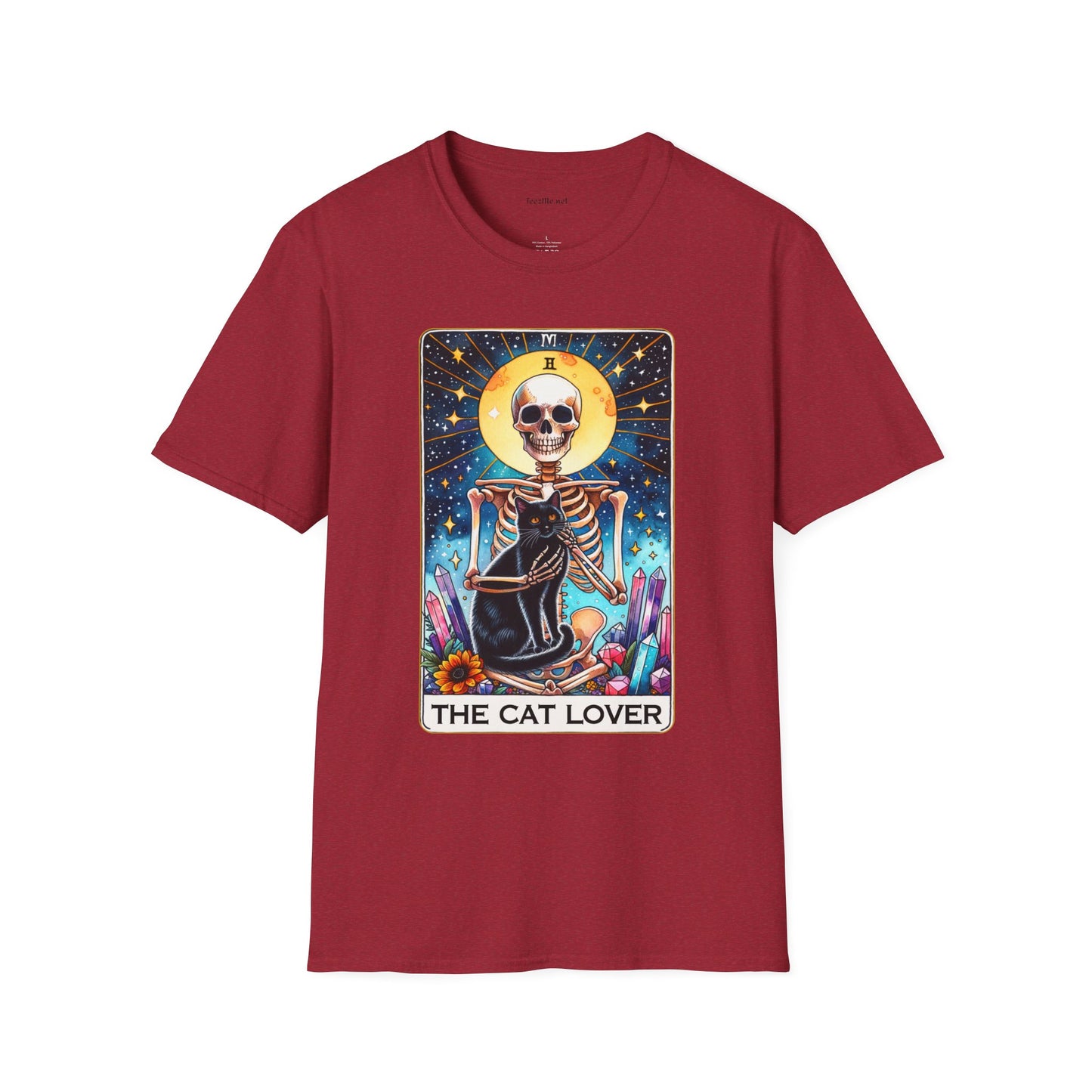 The Cat Lover Tarot Unisex Softstyle T-Shirt 100% Cotton Graphic