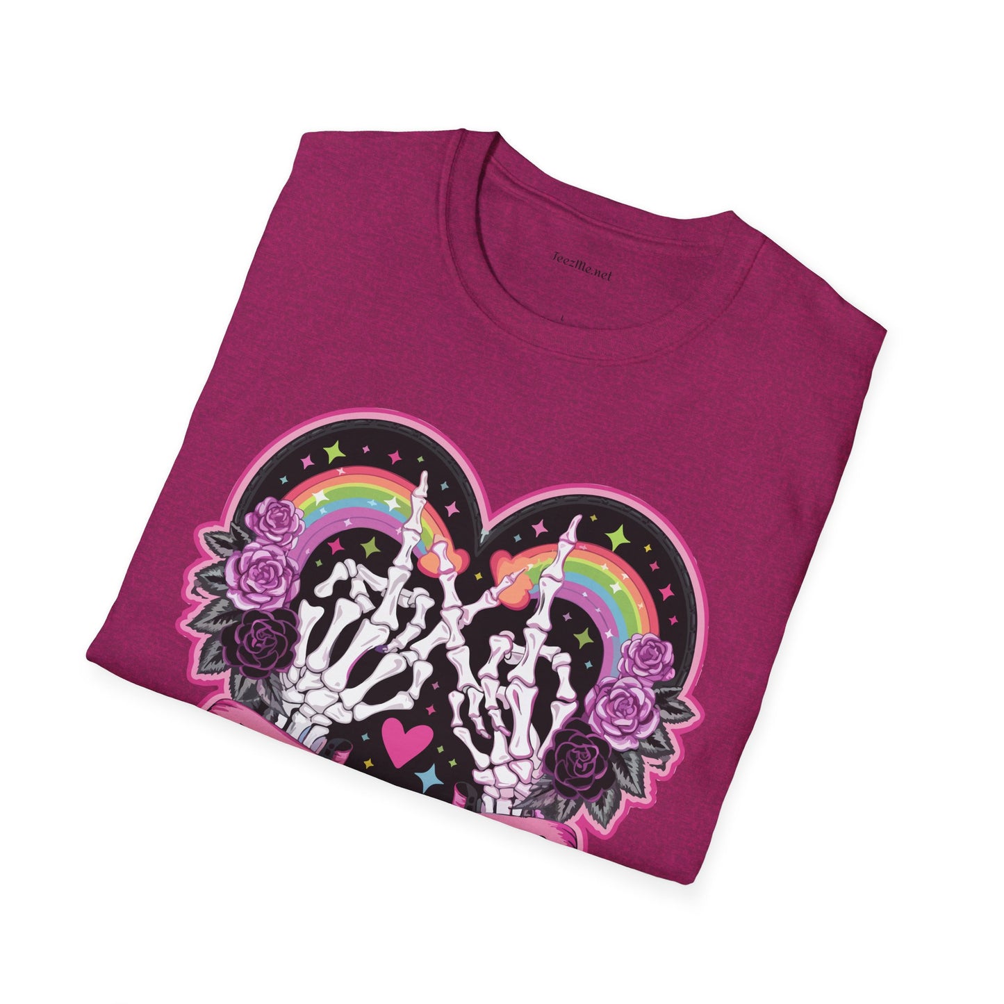 Vibing with My Demons Unisex Softstyle T-Shirt 100% Cotton Graphic