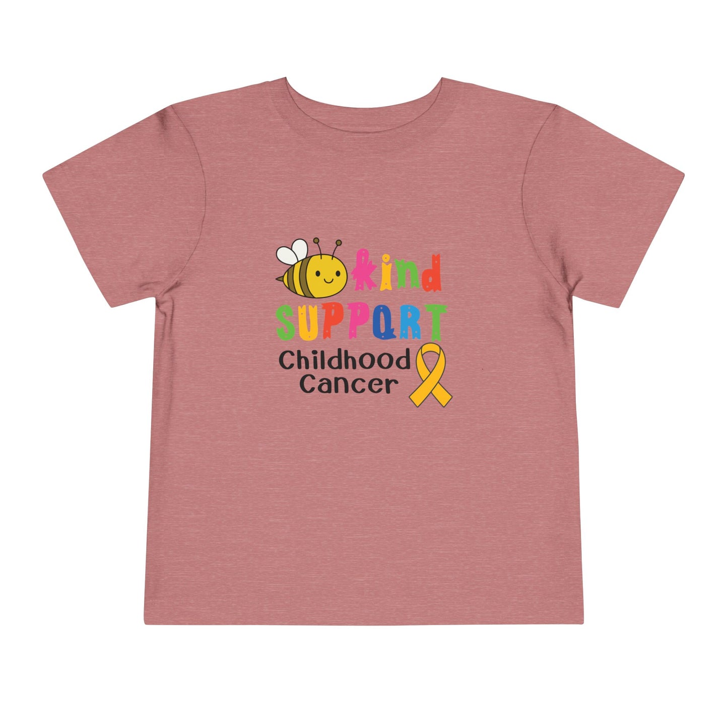 Bee Kind (Support Childhood Cancer)- Kids Softstyle Tee Children