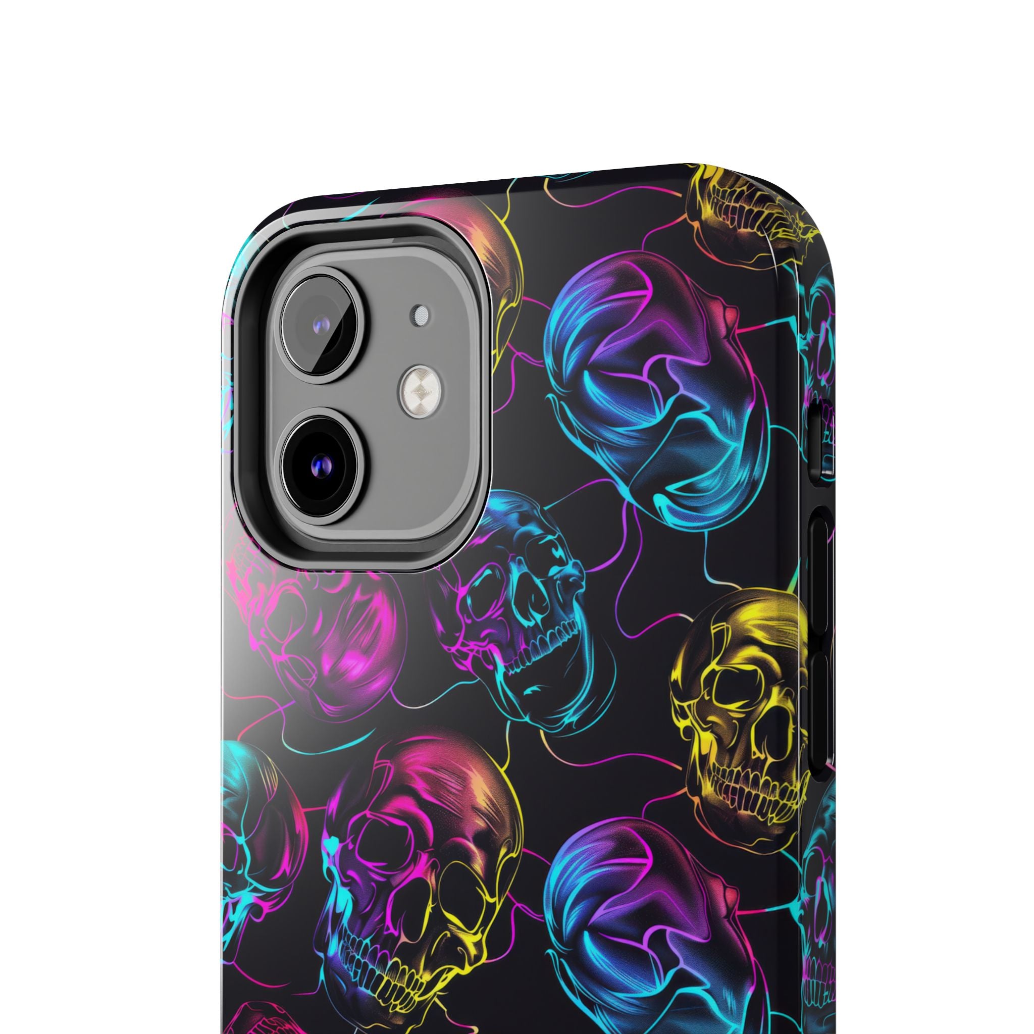 Neon Skull Cell Phone Case Tough Phone Cases