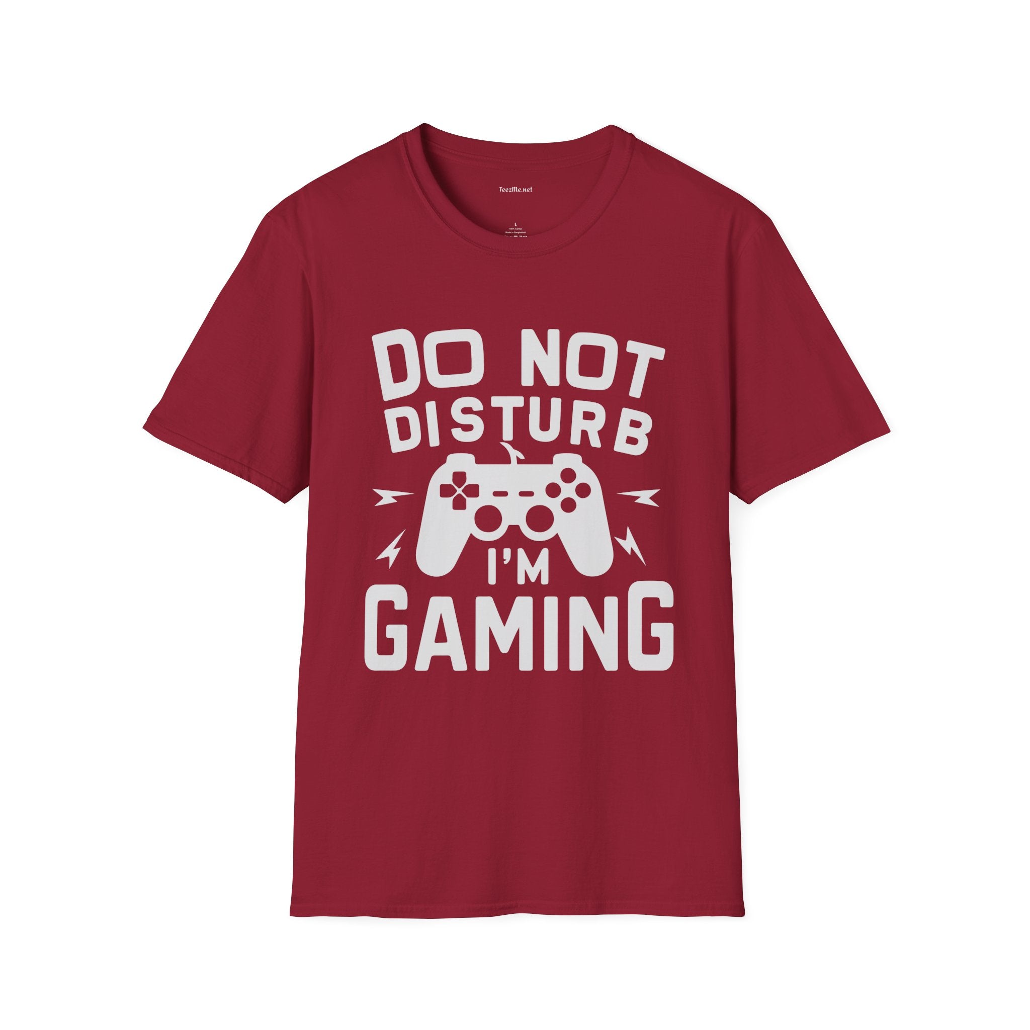 Do Not Disturb I'm Gaming Unisex Softstyle T-Shirt 100% Cotton Graphic