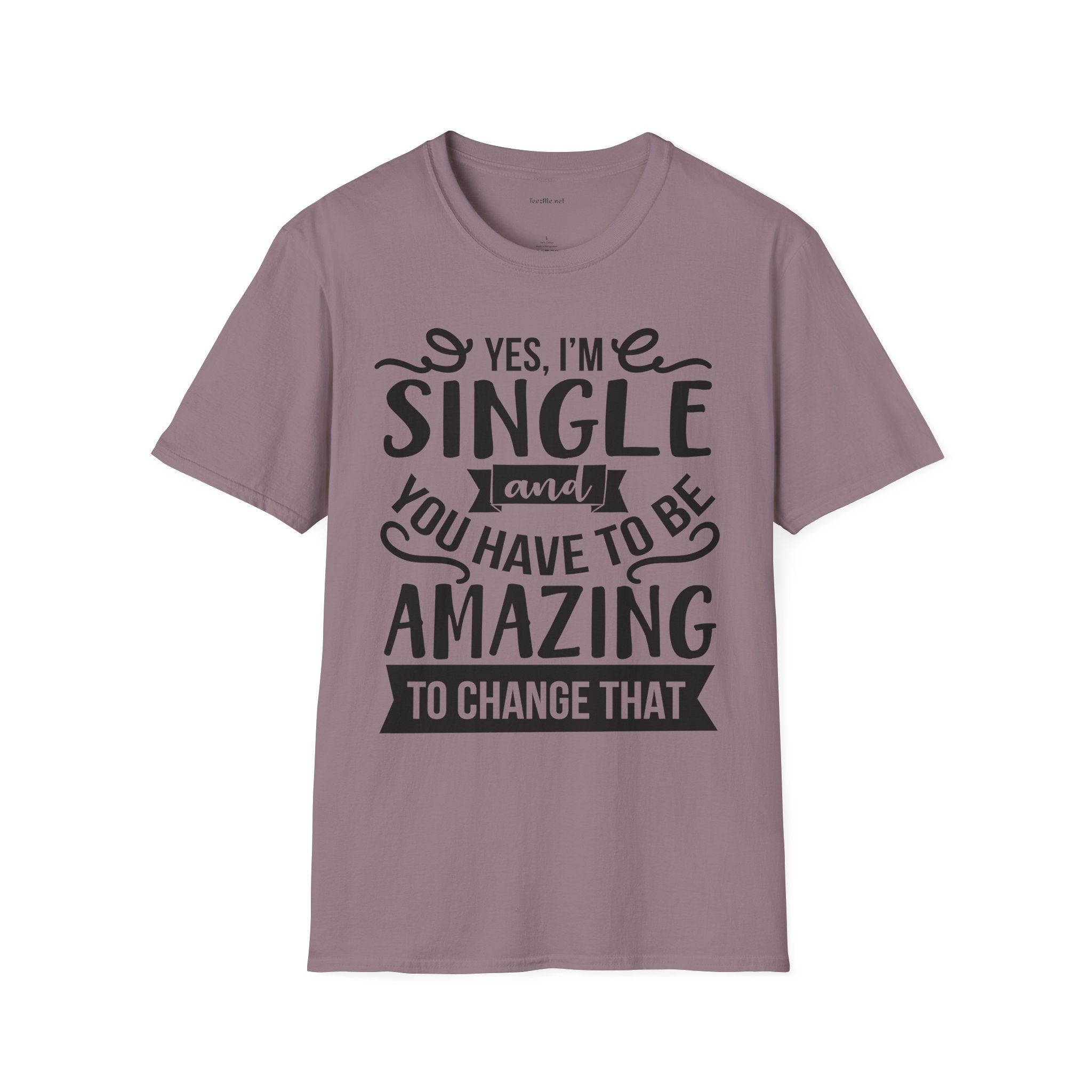 Yes, I'm Single  - Unisex Softstyle T-Shirt 100% Cotton Graphic