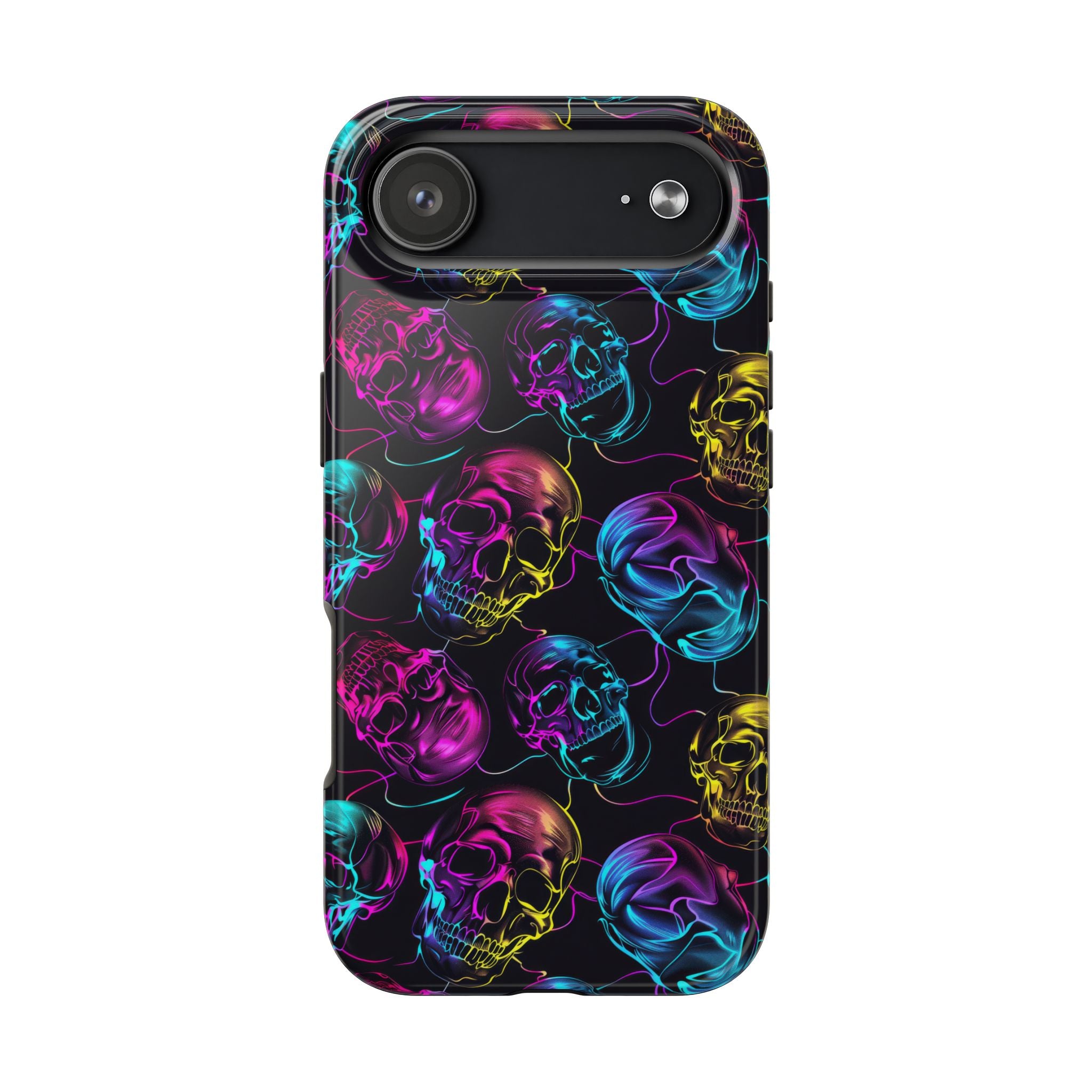Neon Skull Cell Phone Case Tough Phone Cases