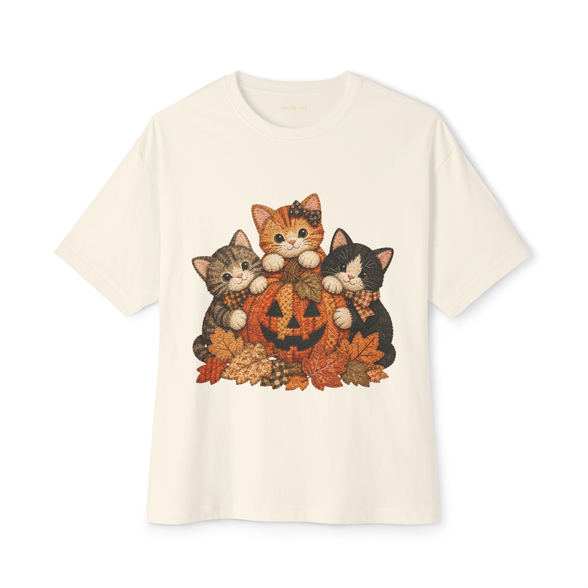 Halloween Kittens Pumpkin Tee