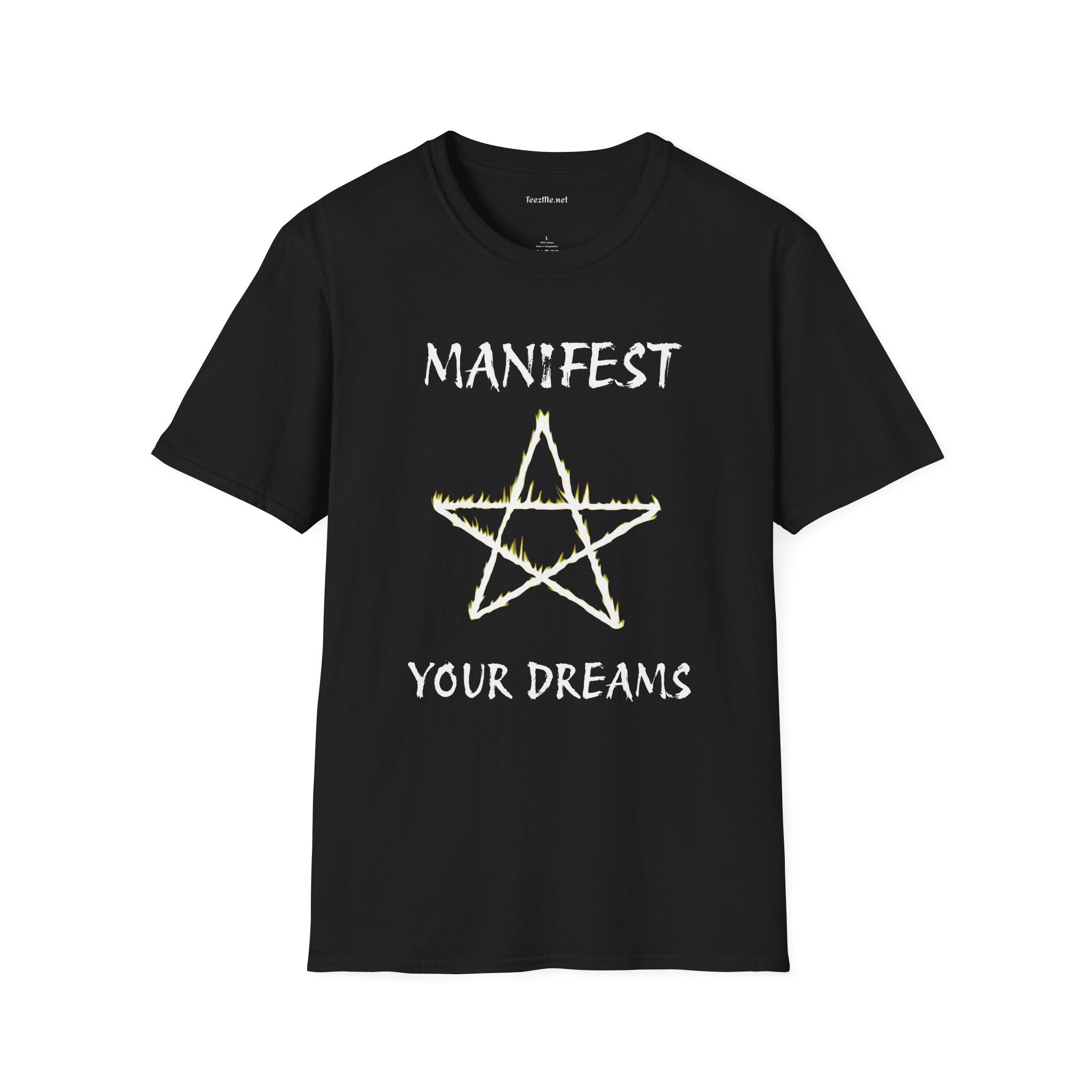 Manifest Your Dreams with Star - Unisex Softstyle T-Shirt 100% Cotton Graphic
