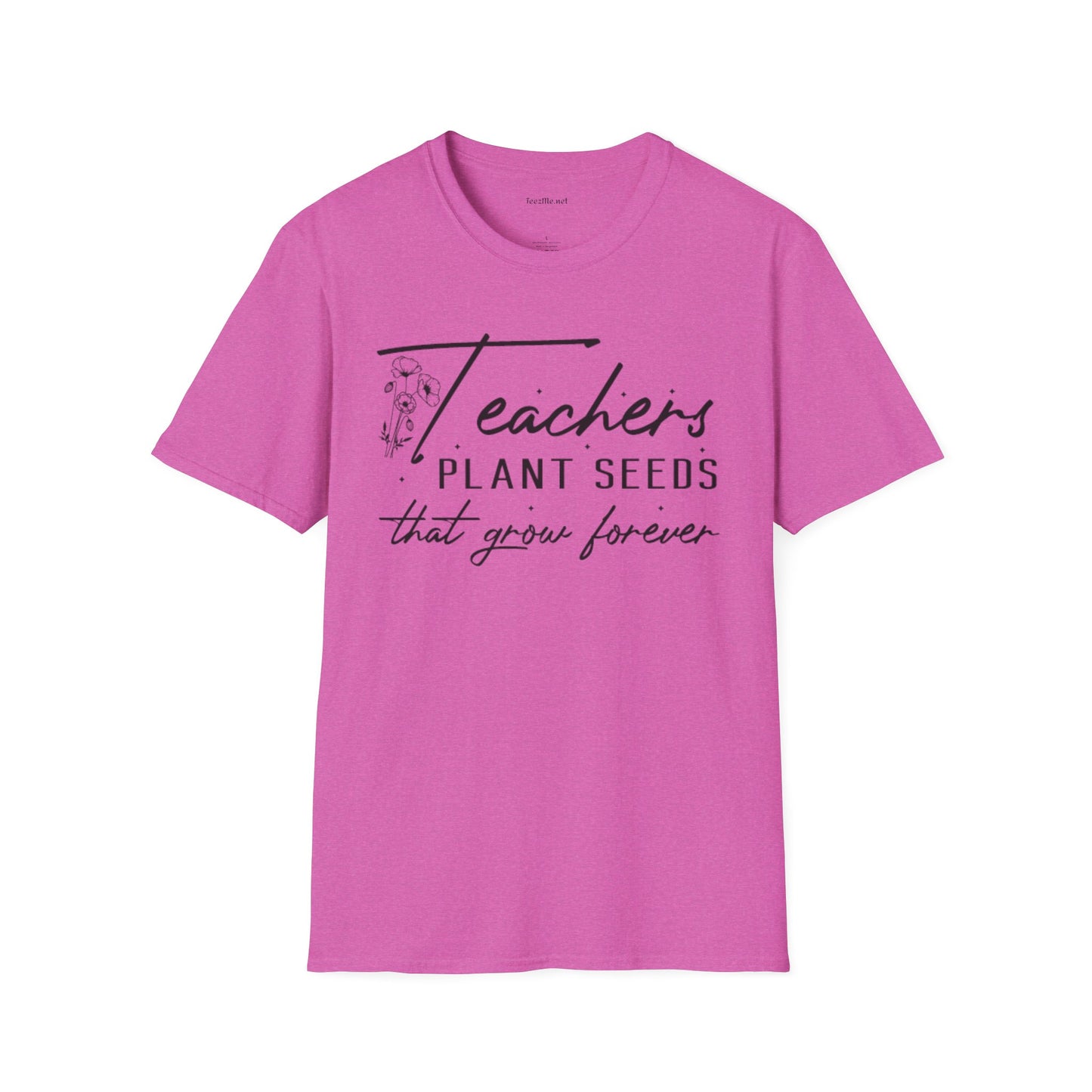 Teacher's Plant Seeds Unisex Soft Style T-Shirt 100% Cotton Graphic