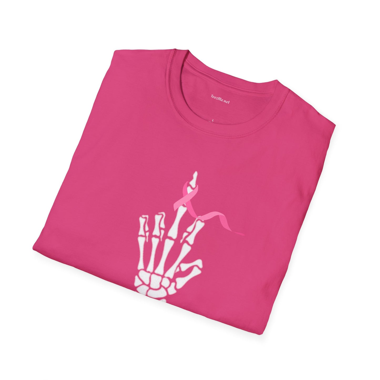 Give Cancer the bird - Unisex Softstyle T-Shirt 100% Cotton Graphic