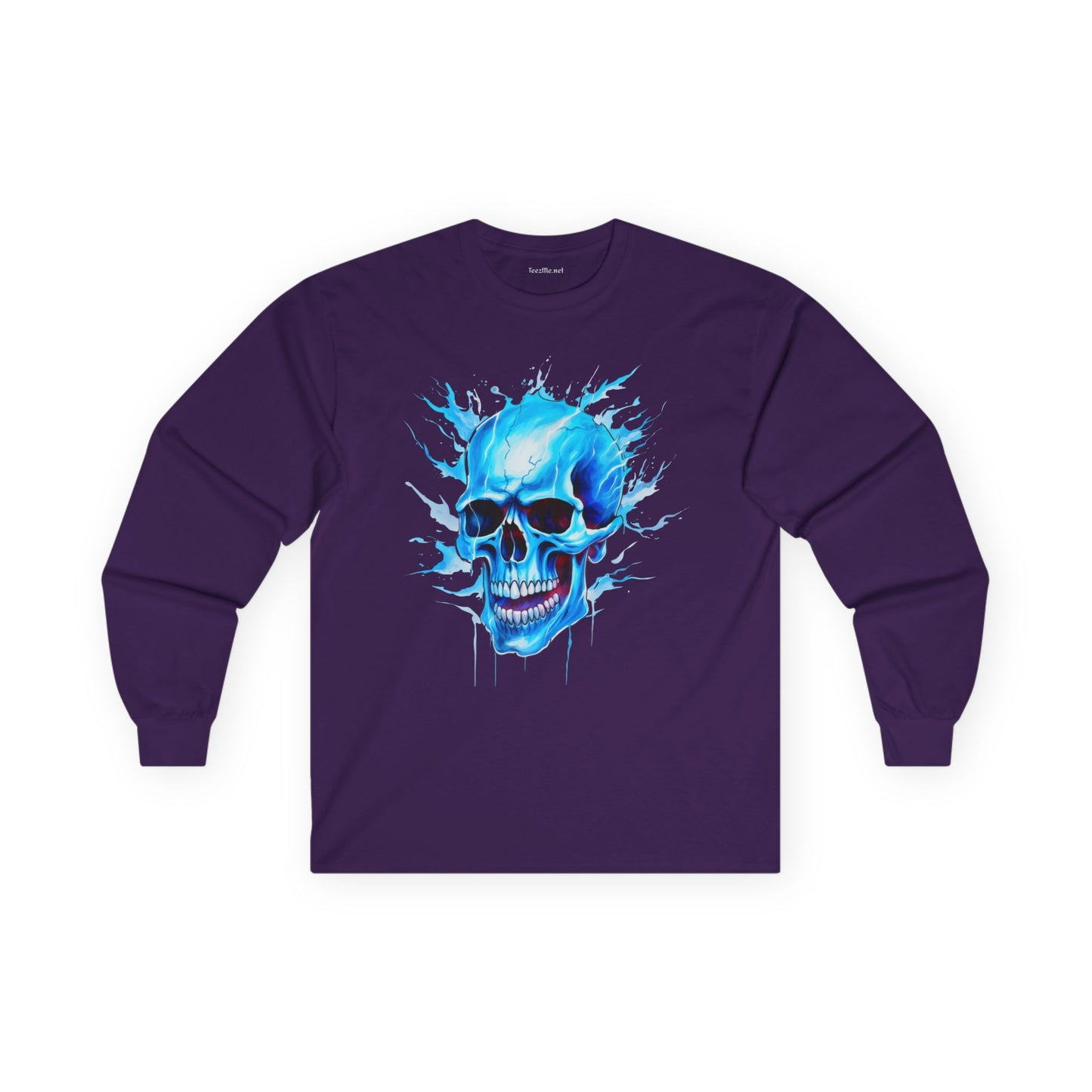 Blue Skull 01 Unisex Ultra Cotton Long Sleeve Tee
