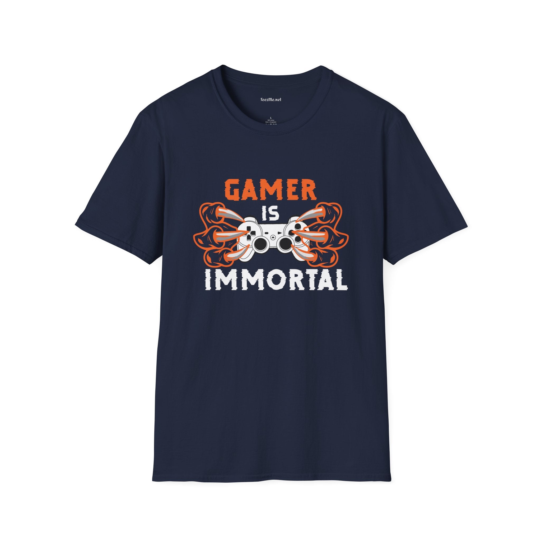 Gamer is Immortal 02 Unisex Softstyle T-Shirt 100% Cotton Graphic