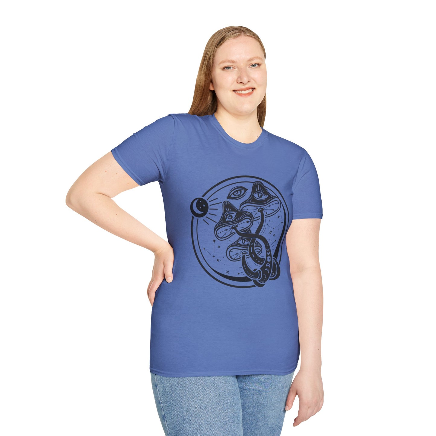 Mushrooms - Unisex Softstyle T-Shirt 100% Cotton Graphic