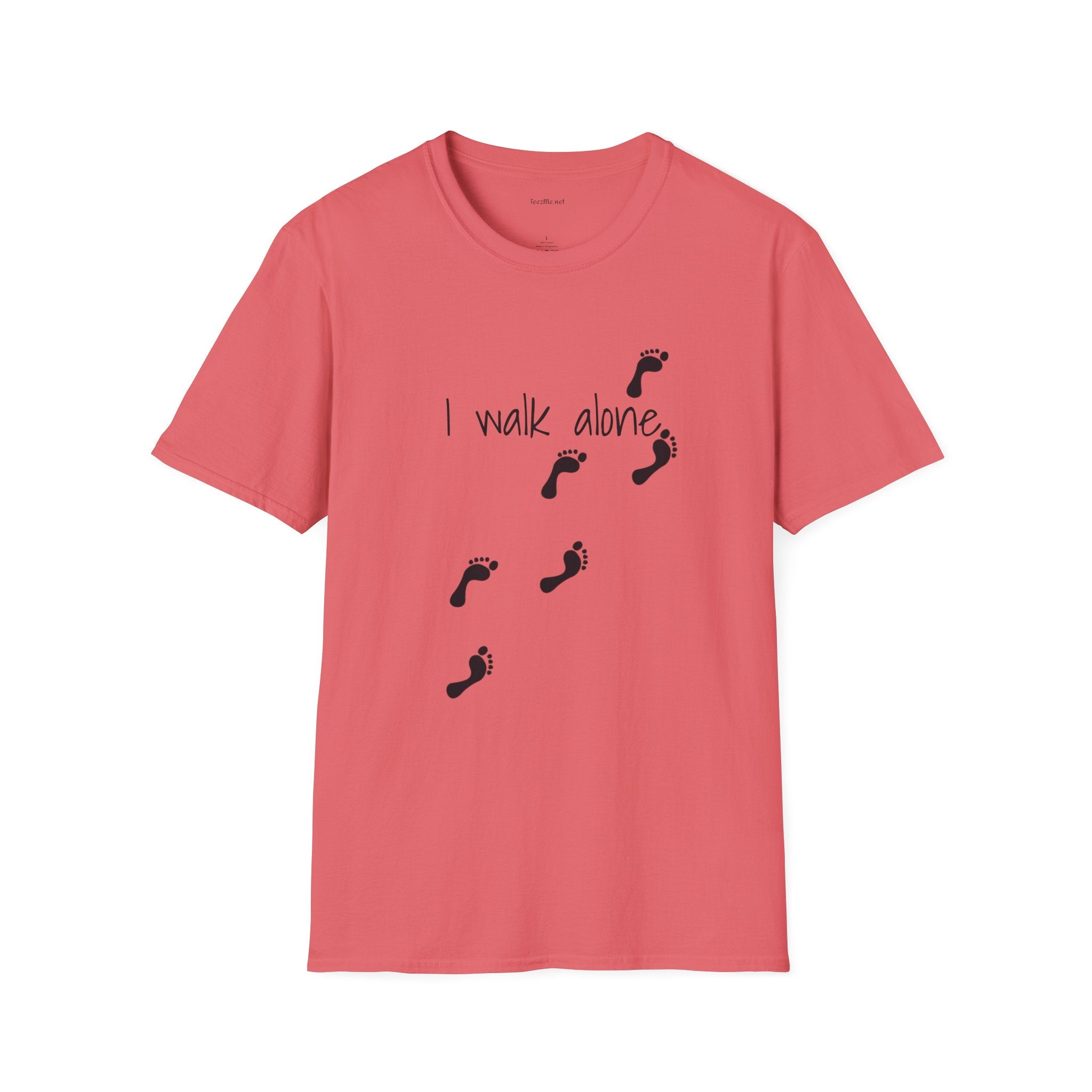 I walk alone - Unisex Softstyle T-Shirt 100% Cotton Graphic