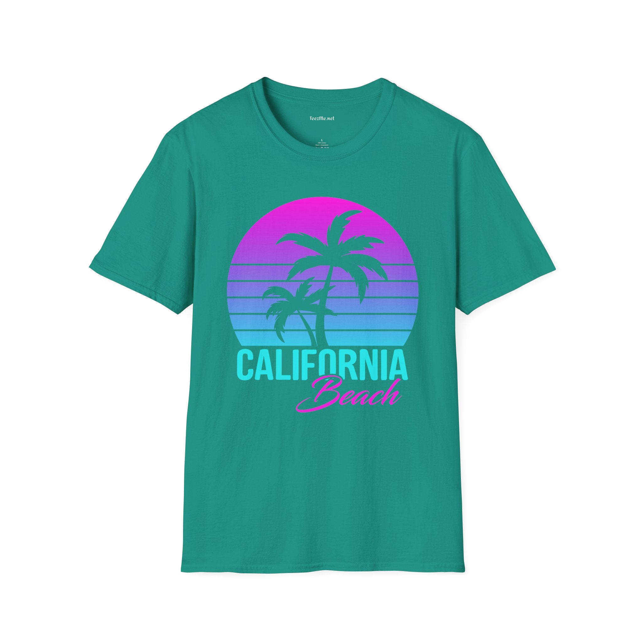 California Beach Unisex Softstyle T-Shirt 100% Cotton