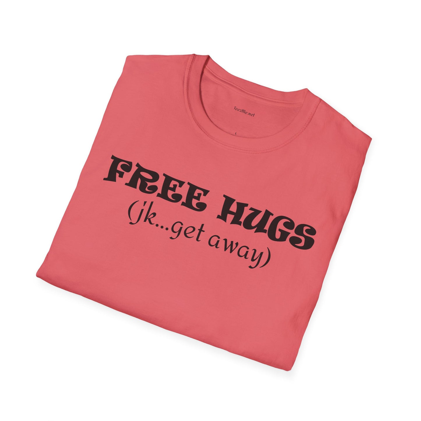 FREE HUGS - Unisex Softstyle T-Shirt 100% Cotton Graphic