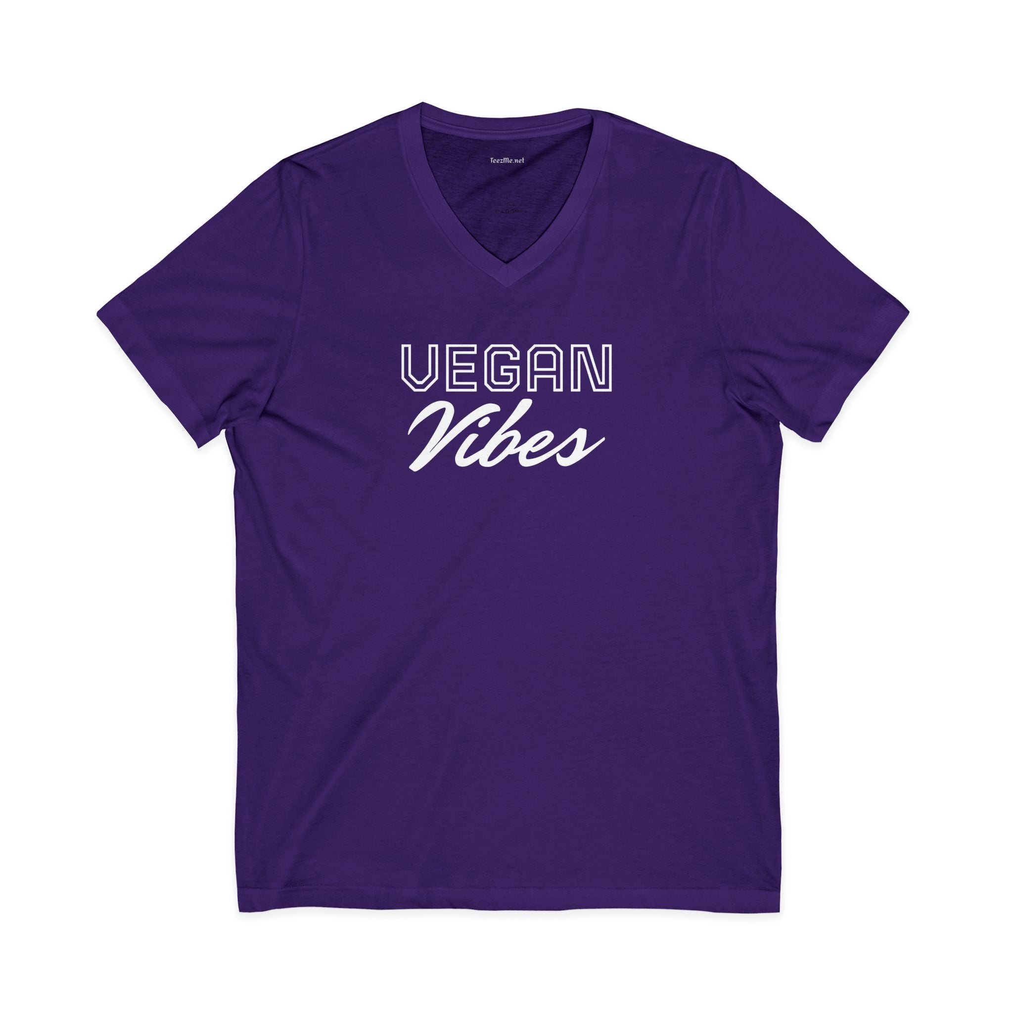 VEGAN Vibes Unisex Jersey Short Sleeve V-Neck Tee