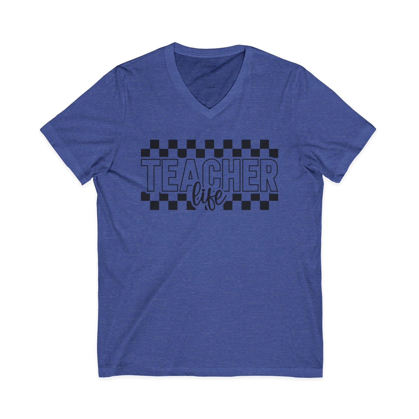 Teacher Life Unisex Jersey Short Sleeve V-Neck Tee