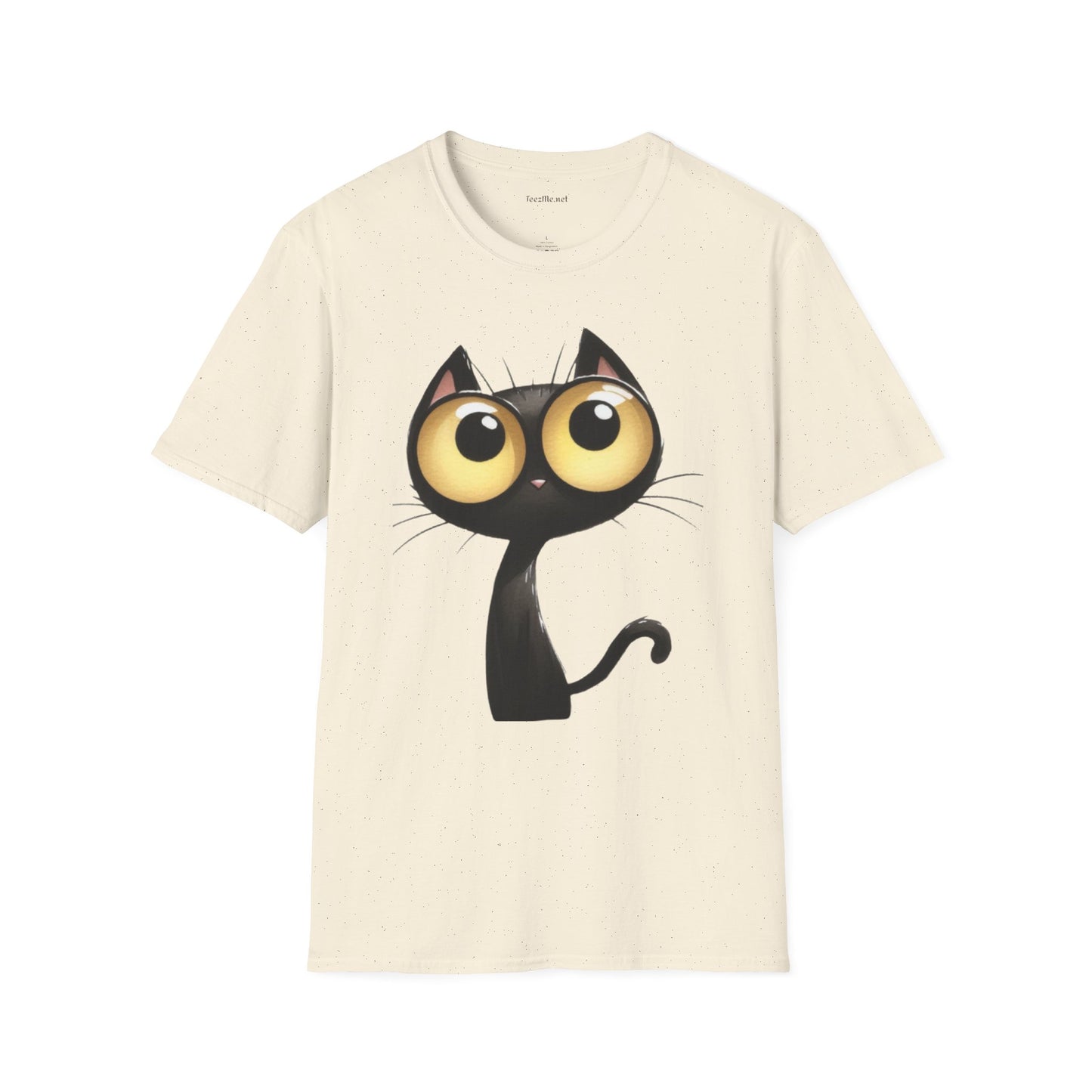Crazy Cat 2 Unisex SoftStyle T-Shirt 100% Cotton Graphic