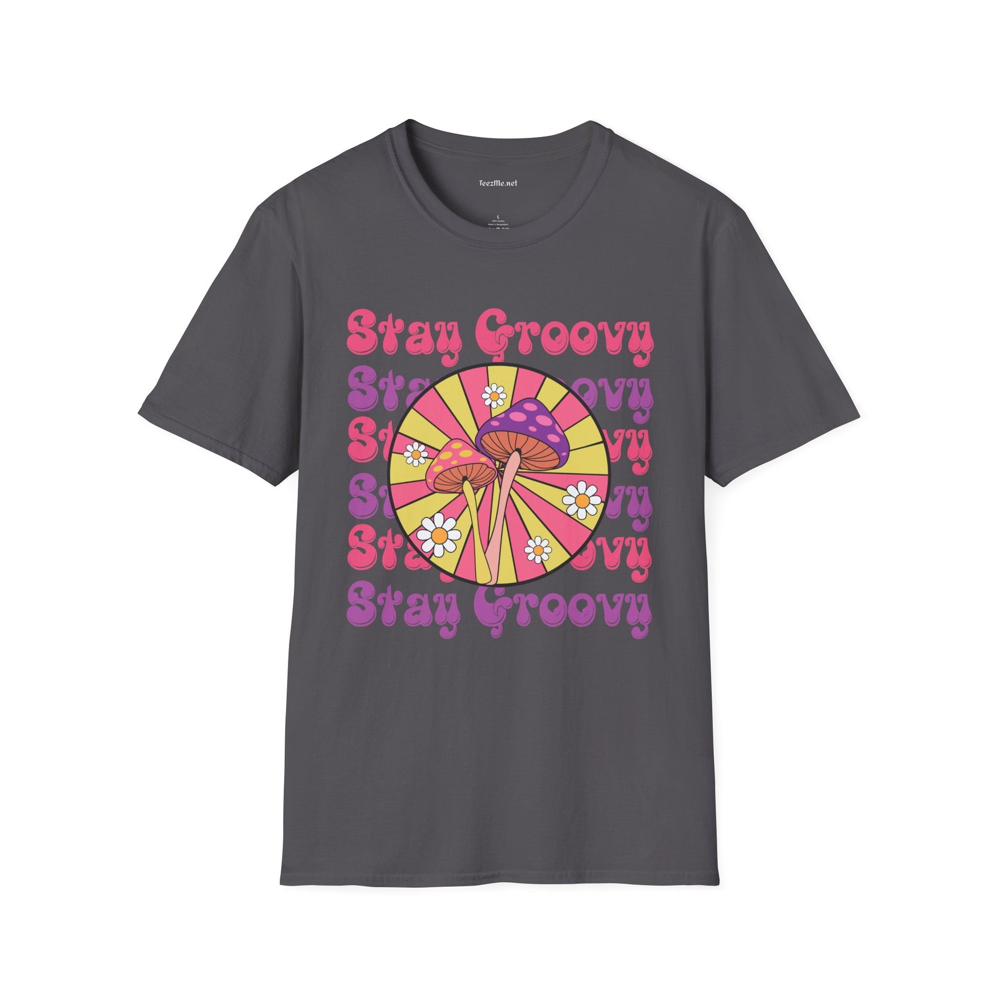 Stay Groovy Unisex Softstyle T-Shirt 100% Cotton Graphic