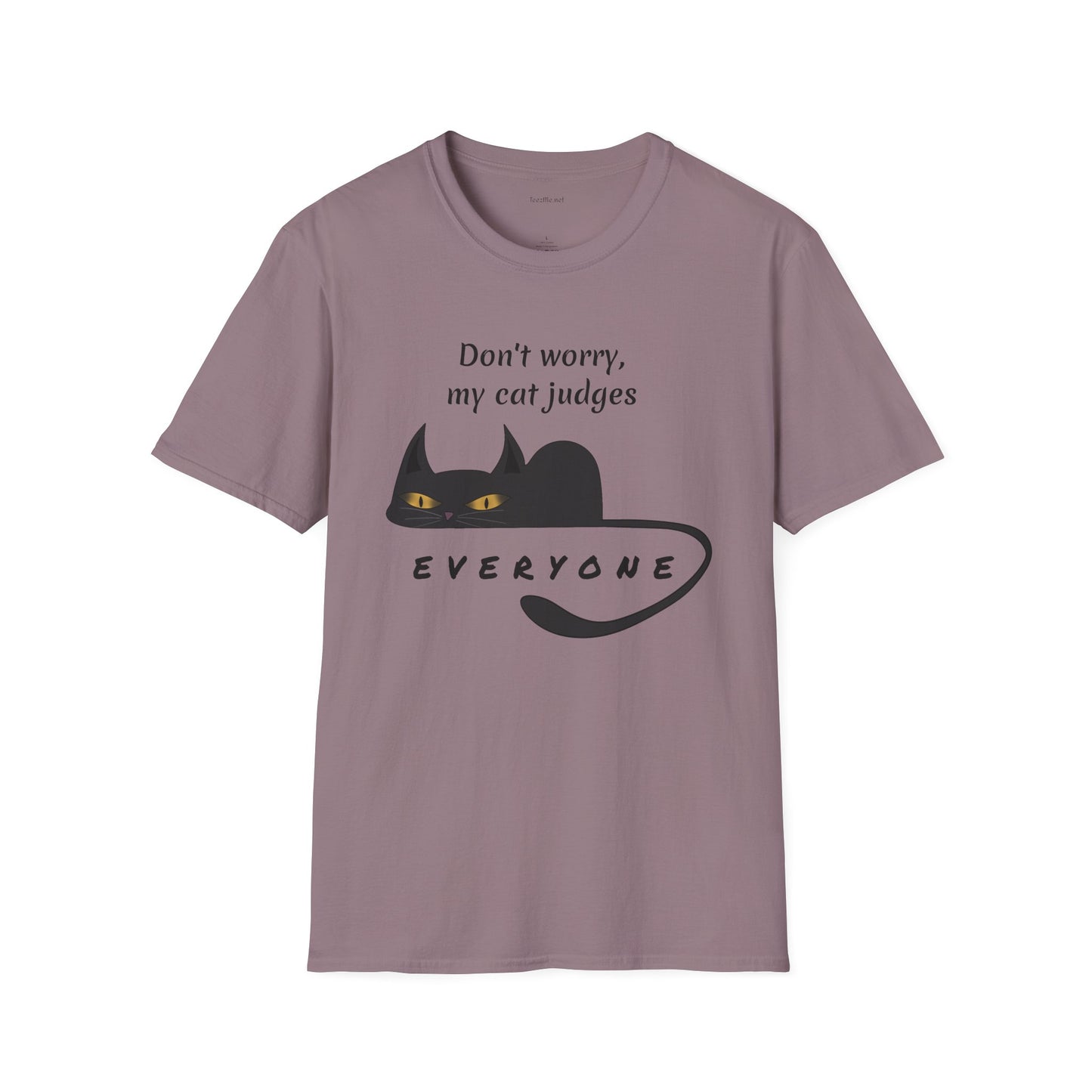 Judging Cat - Unisex Softstyle T-Shirt 100% Cotton Graphic
