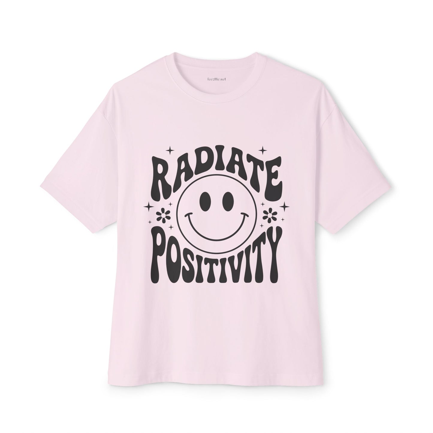 Radiate Positivity :) Unisex Oversized Boxy Tee