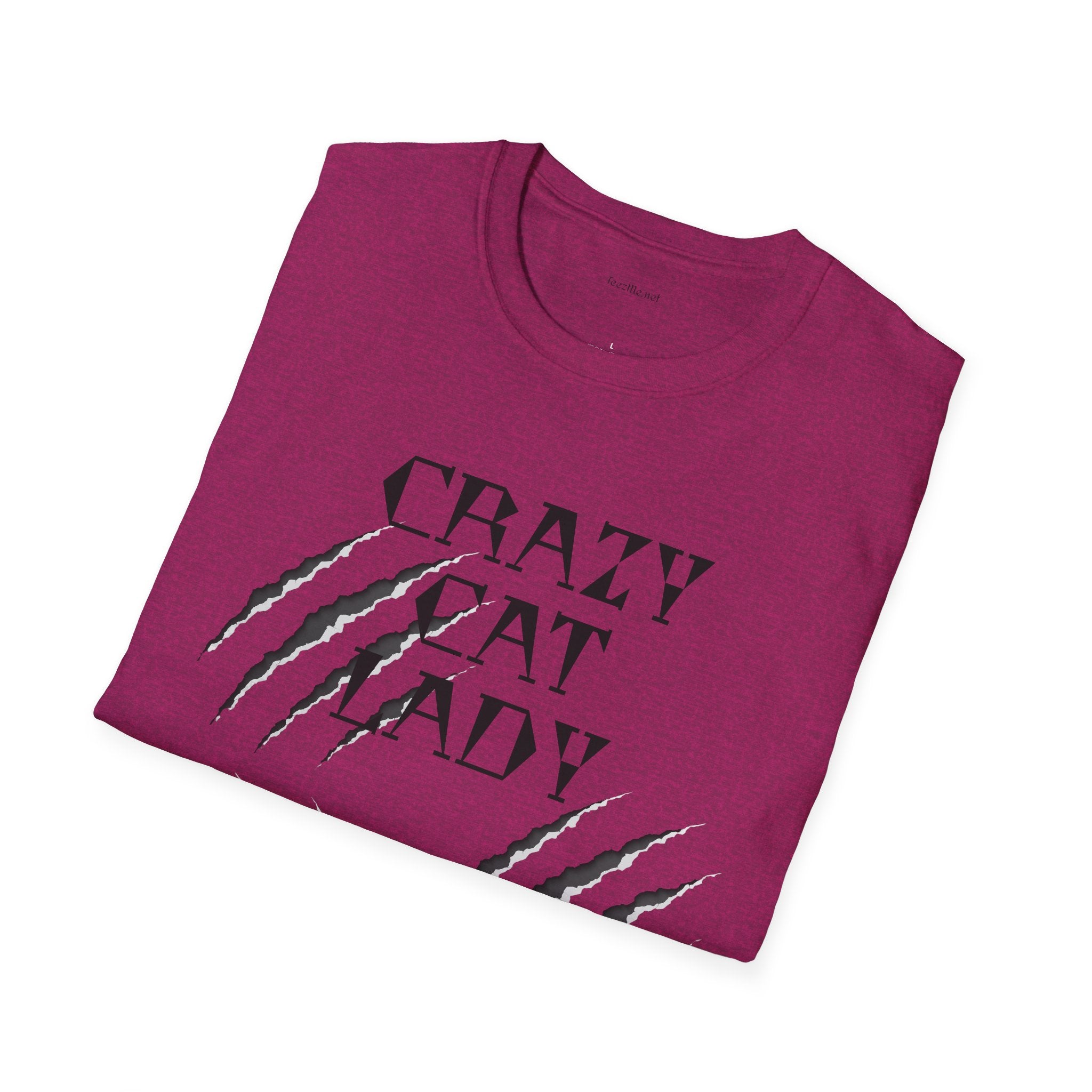 Crazy Cat Lady - Unisex Softstyle T-Shirt 100% Cotton Graphic