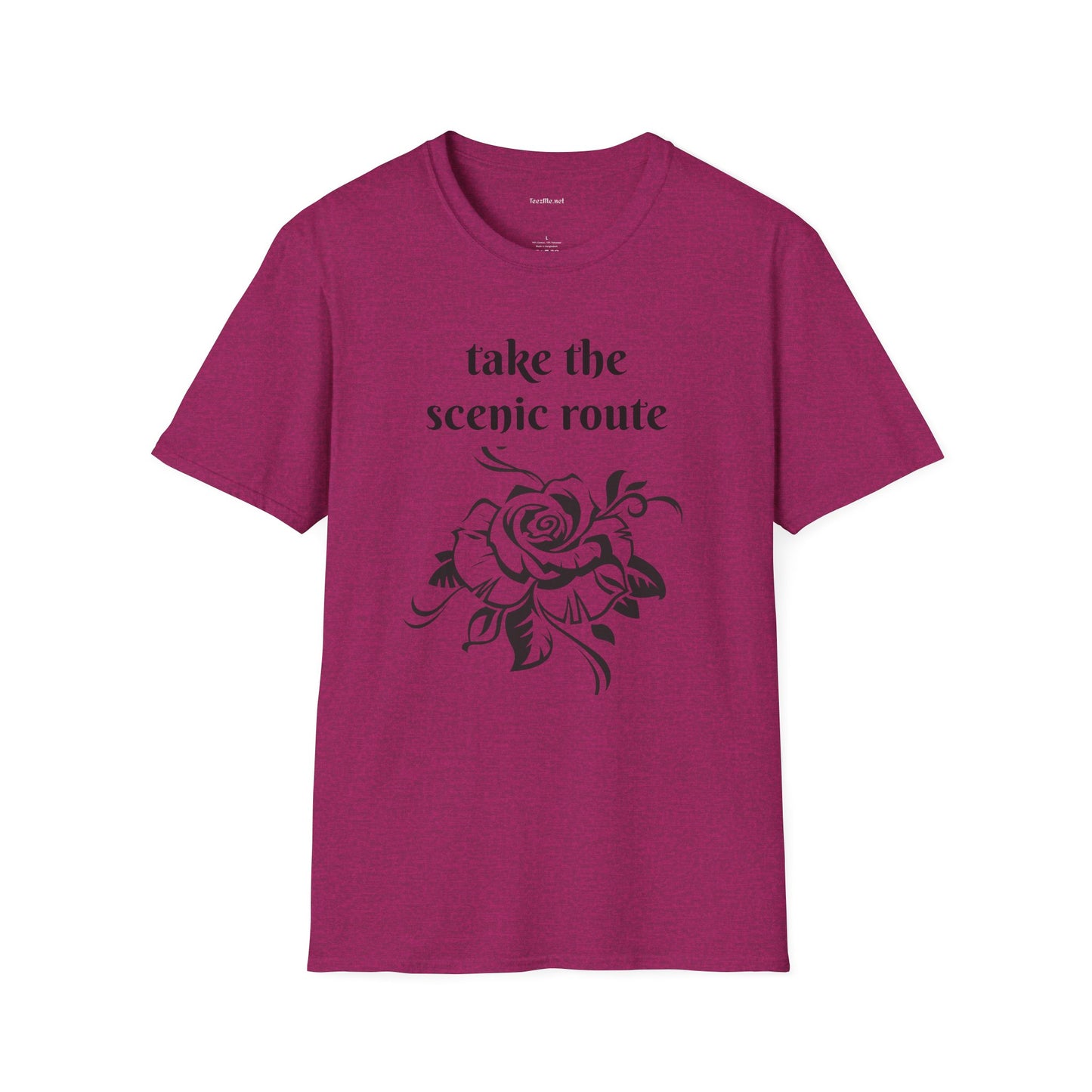 Take the scenic route- Unisex Softstyle T-Shirt 100% Cotton Graphic