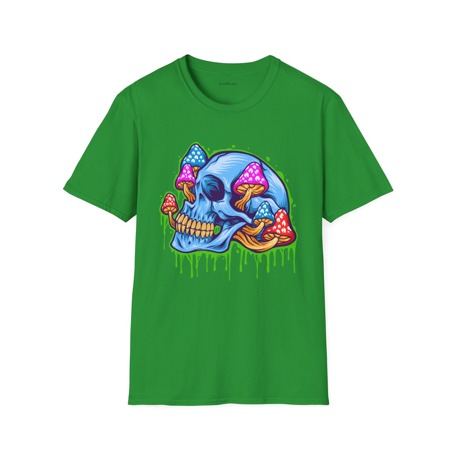 Ice Skull Head Unisex Softstyle T-Shirt 100% Cotton Graphic