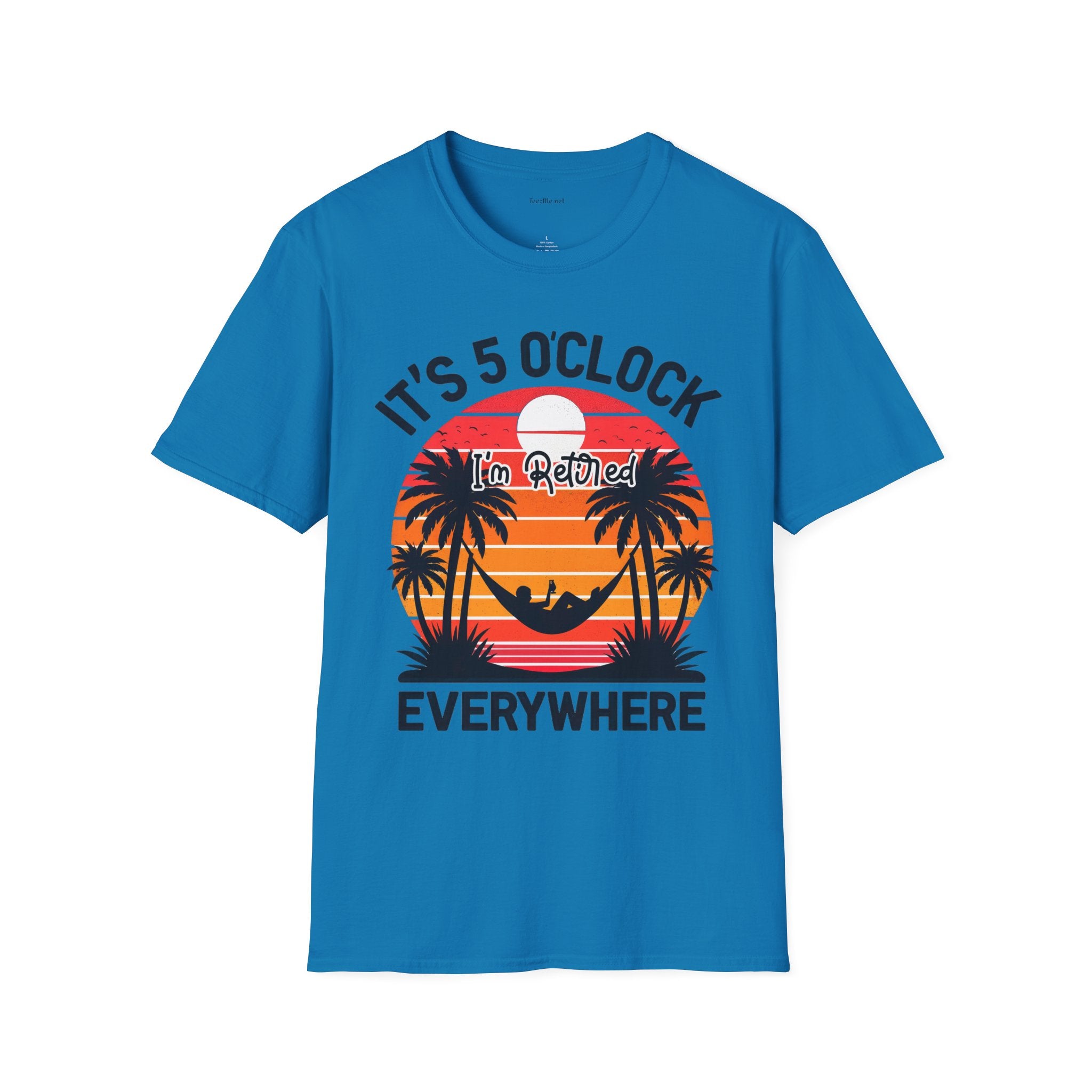 Retired - It's 5 - Unisex Softstyle T-Shirt 100% Cotton Graphic