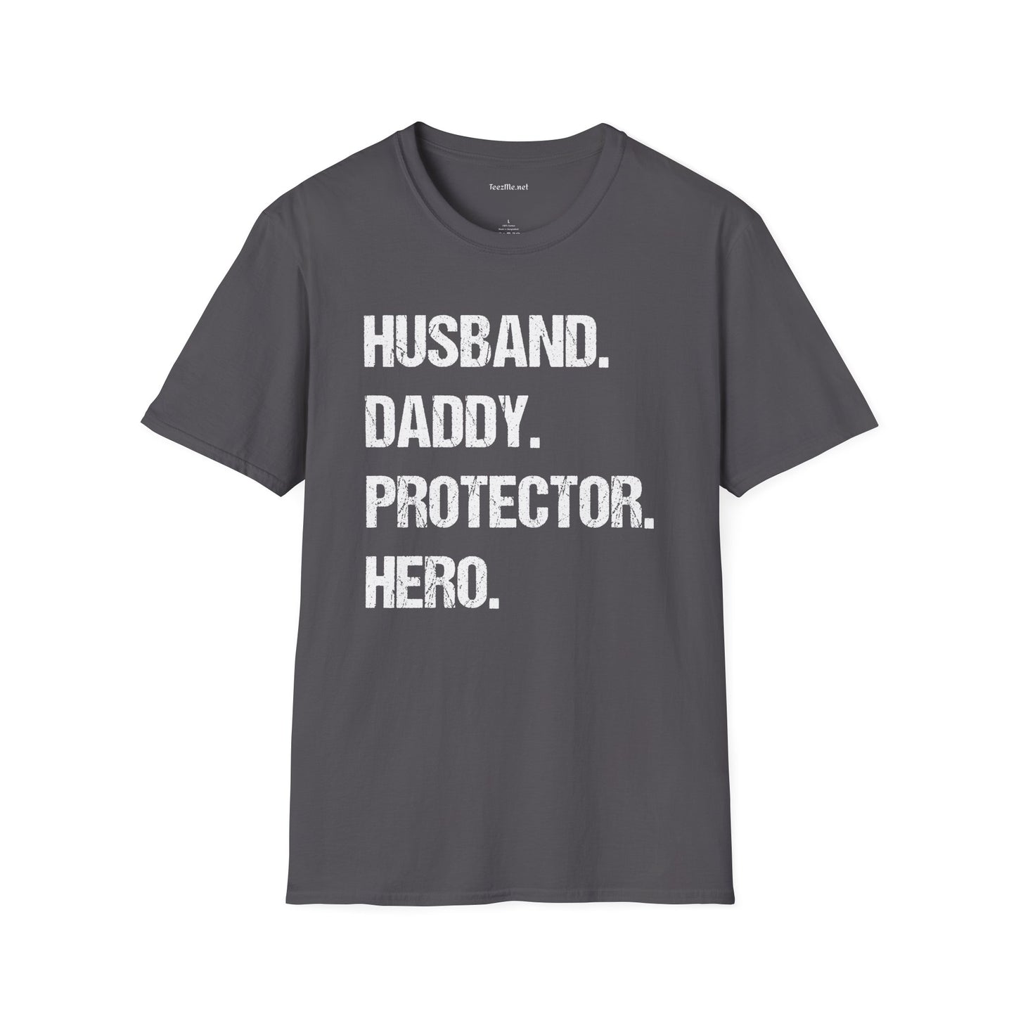 Husband Daddy Protector Hero Unisex Soft Style T-Shirt 100% Cotton Graphic
