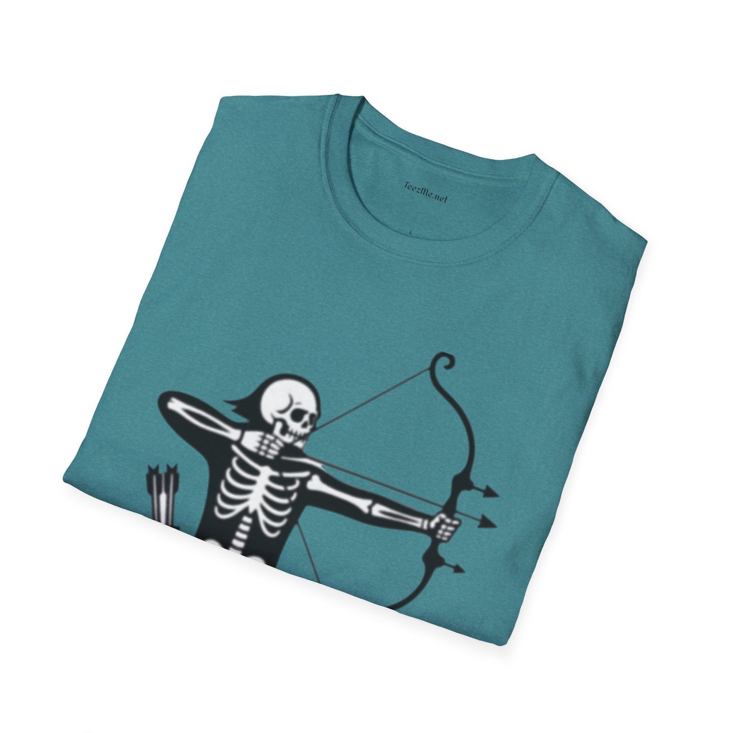 Skeleton Archer Unisex Softstyle T-Shirt 100% Cotton Graphic