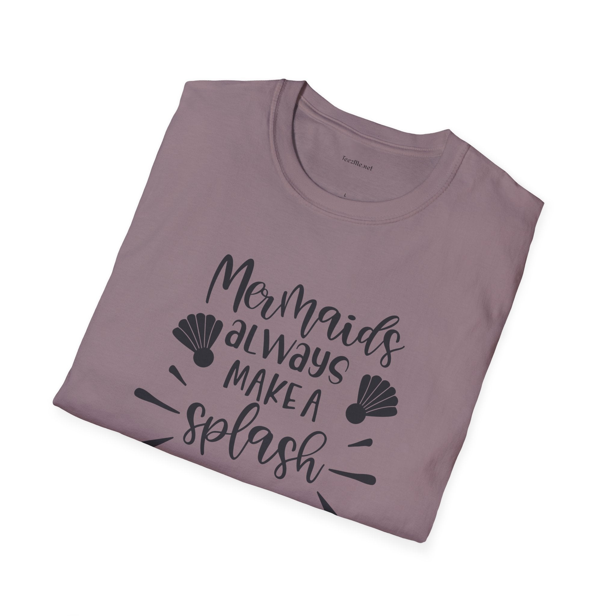 Mermaids make a splash - Unisex Softstyle T-Shirt 100% Cotton Graphic